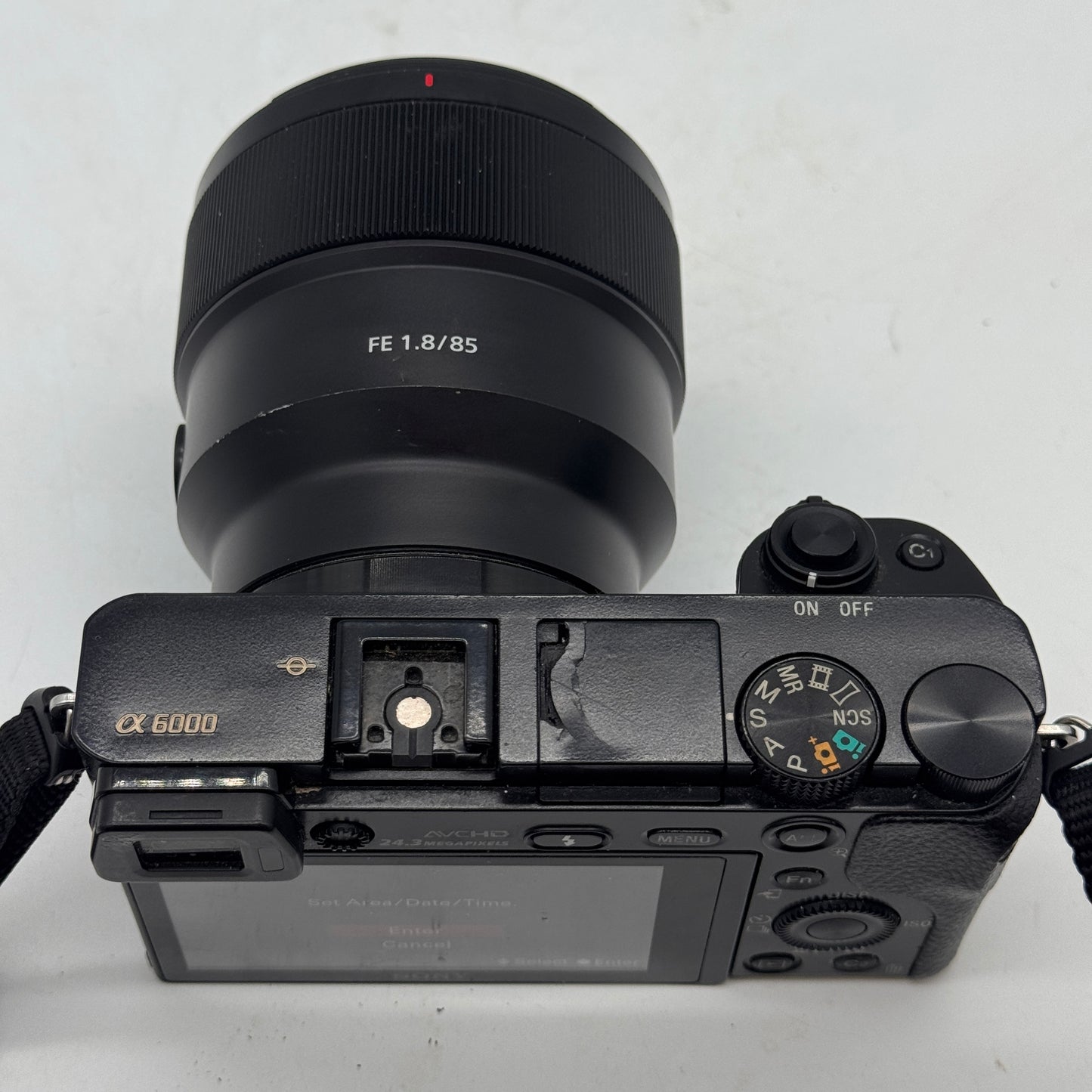 Sony A6000 Digital Camera Black - Broken Flash with Cosmetic Issues