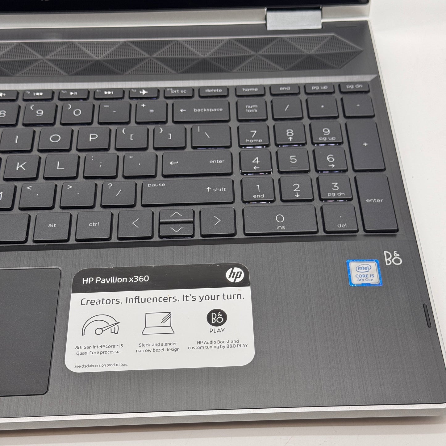 HP Pavilion x360 15-inch 15-cr0035nr i5 8th Gen 8GB RAM 1TB Silver Laptop