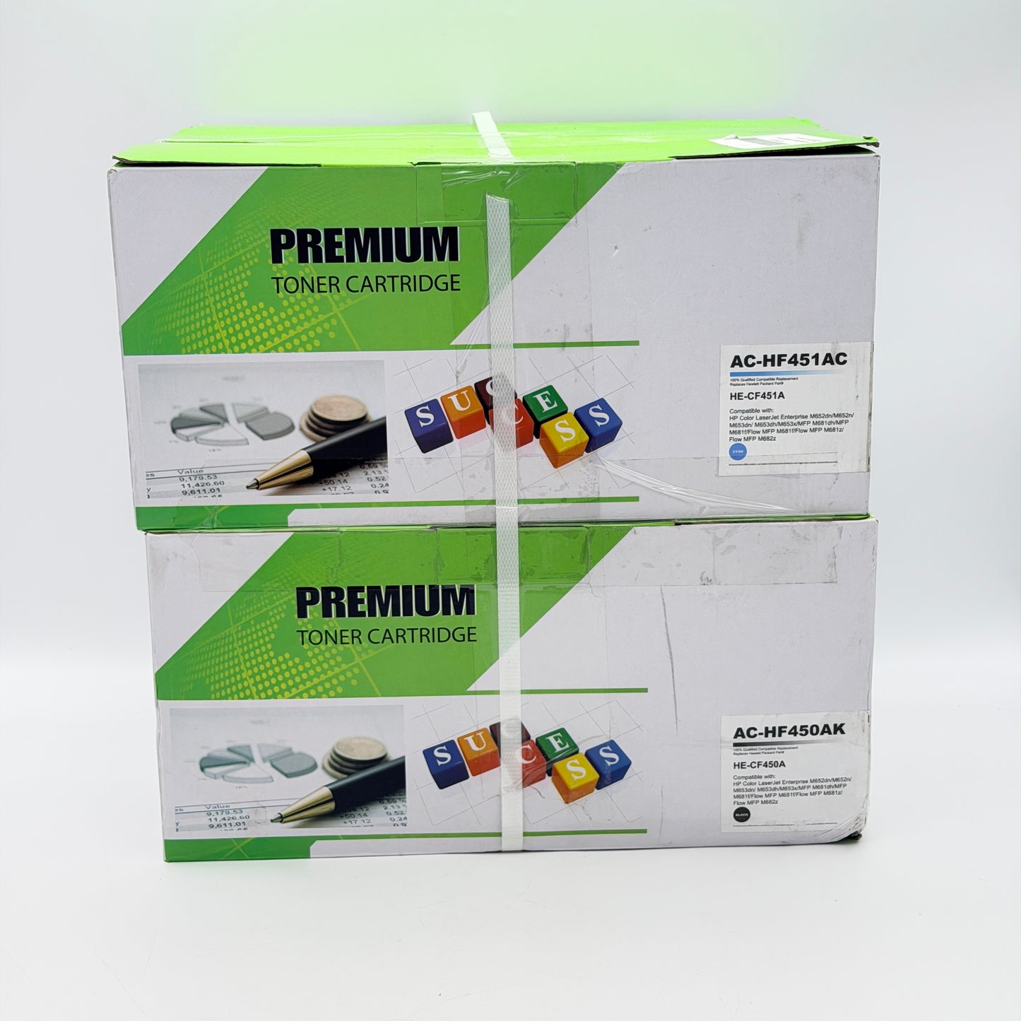 655A Compatible Toner Cartridge 4-Pack W/ CHIP For HP Color LaserJet M652 M681