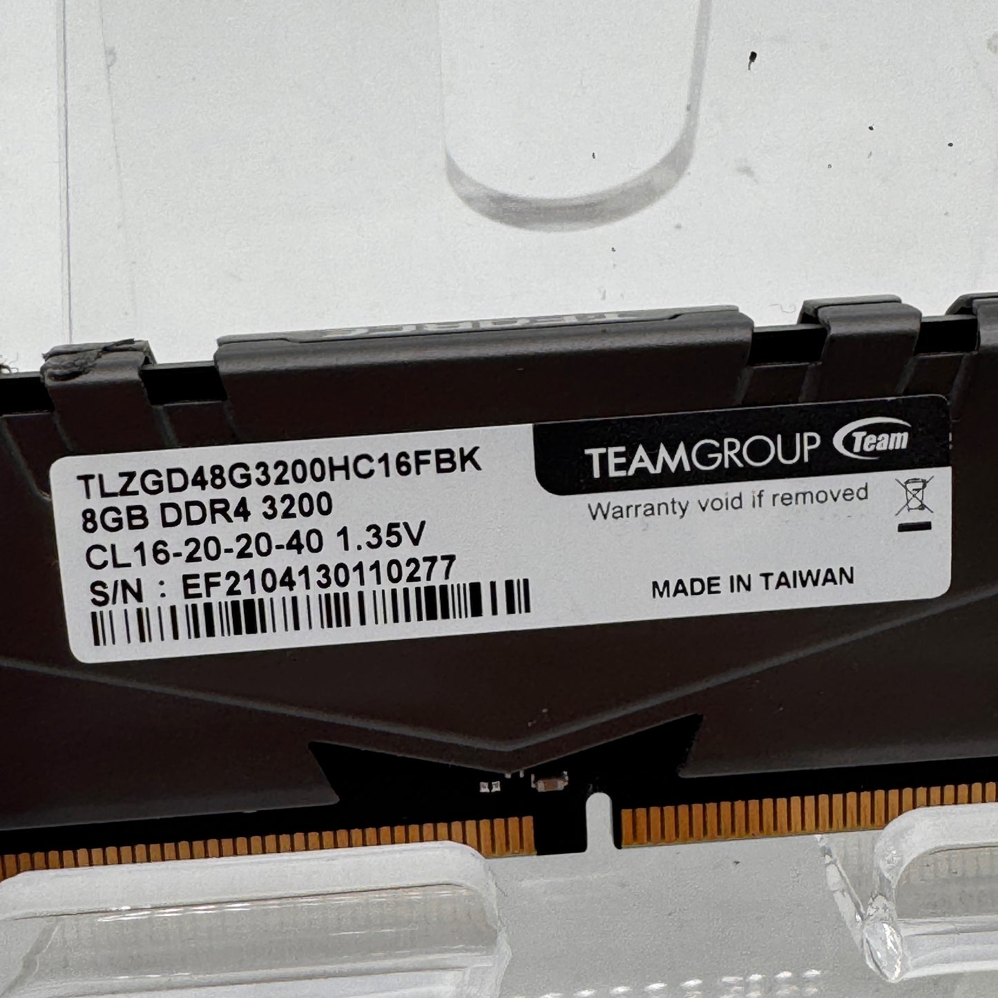 TeamGroup T-Force Vulcan Z 16GB 2x8GB DDR4 RAM 3200MHz TLZGD48G3200HC16FBK&nbsp;