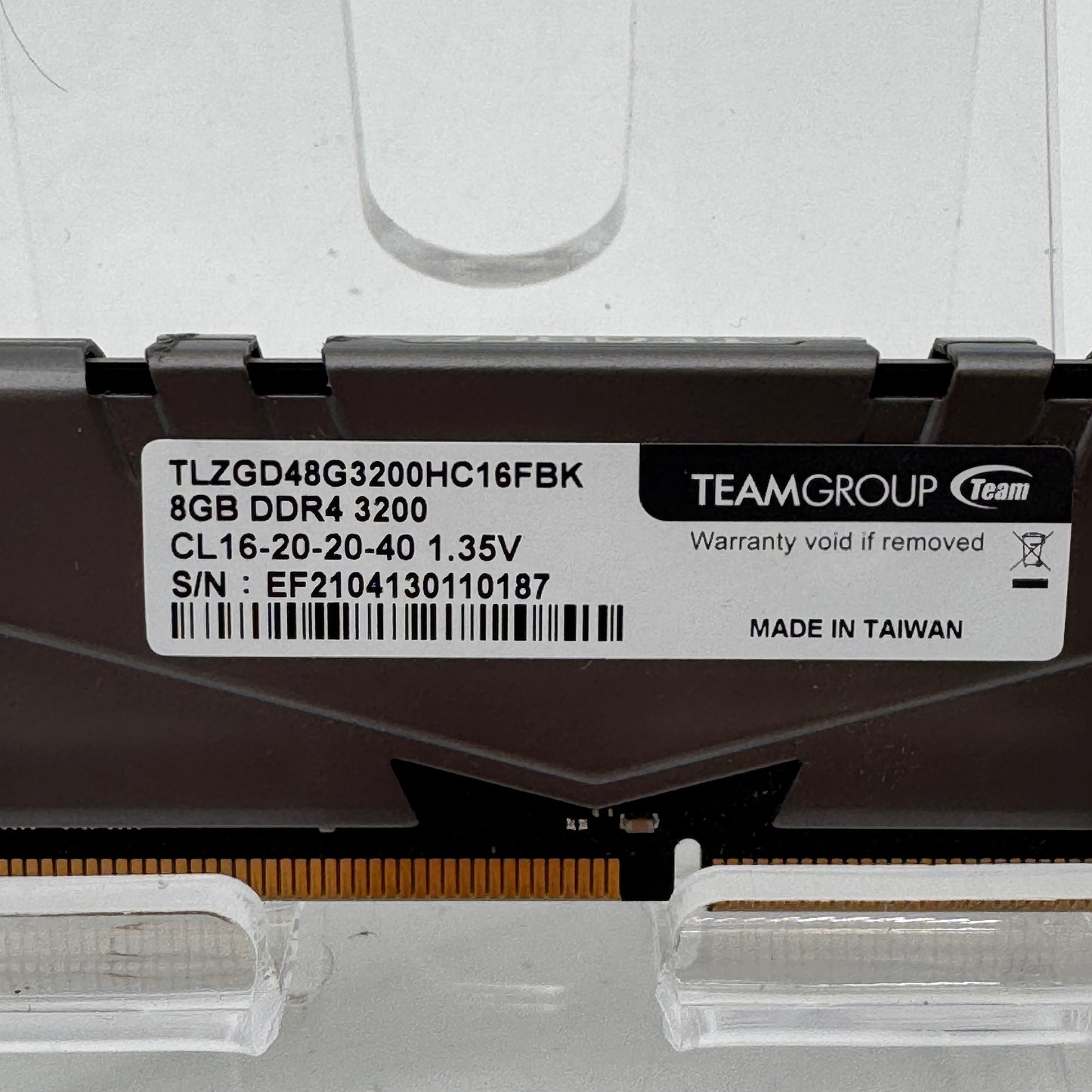 TeamGroup T-Force Vulcan Z 16GB 2x8GB DDR4 RAM 3200MHz TLZGD48G3200HC16FBK&nbsp;