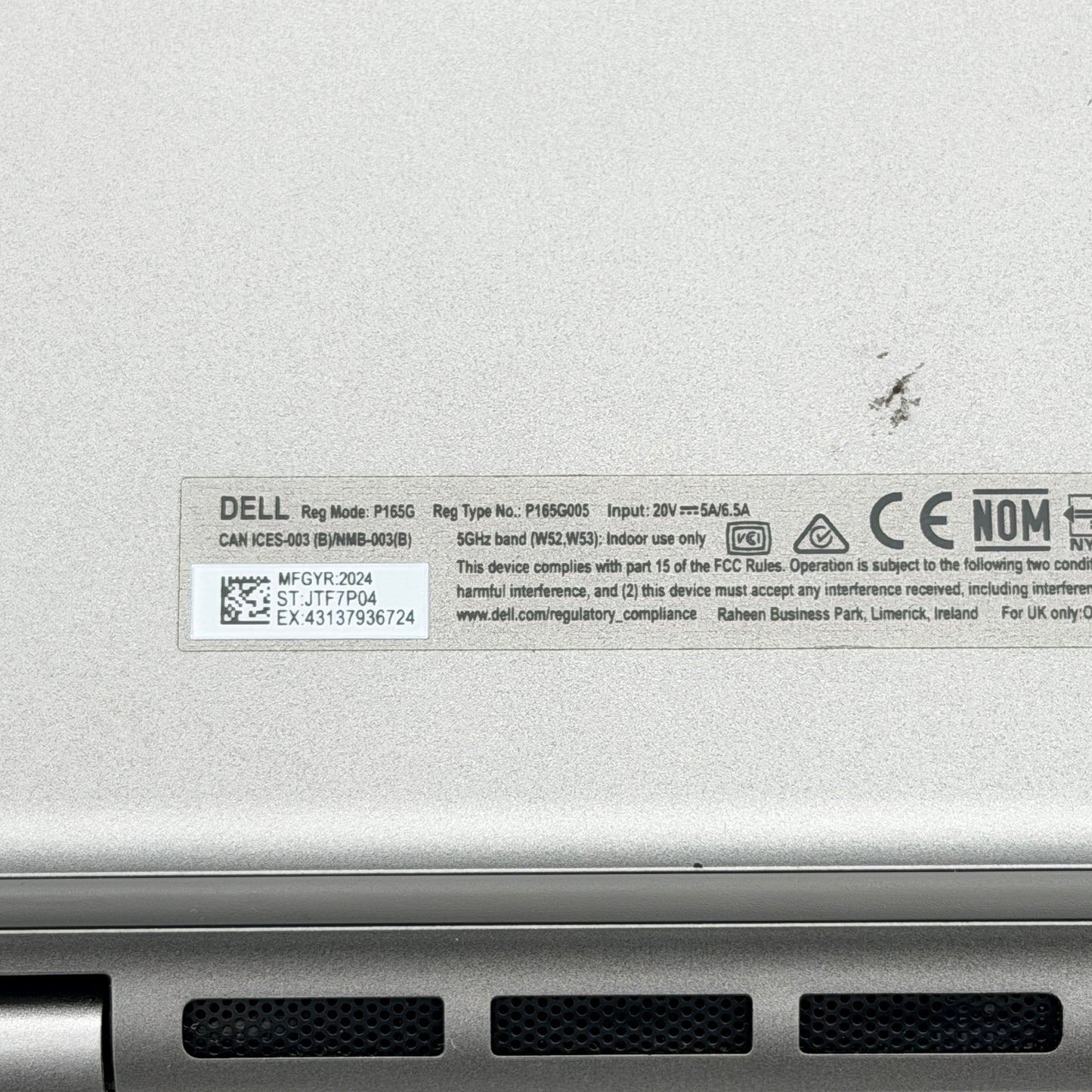Dell Precision 3490 15.6-inch Intel Core Ultra 7 165H 64GB 2TB RTX 500 Ada Used - A Laptop