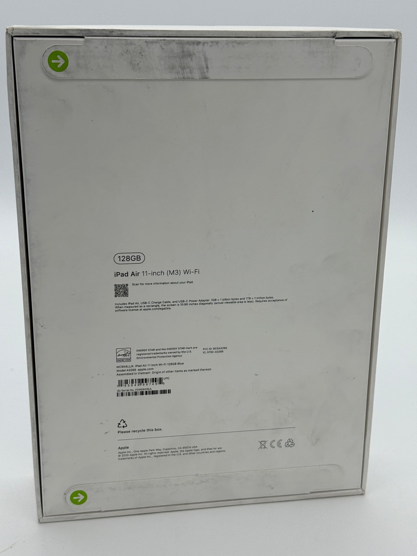 Apple iPad Air 11 (M3) A3266 - 128GB, WiFi, Blue, Sealed, New In Box