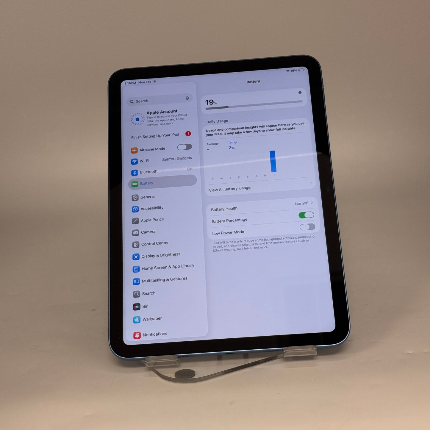 Apple iPad 11th Gen A16 11 inch 128GB Wi-Fi Only Blue Used With Box