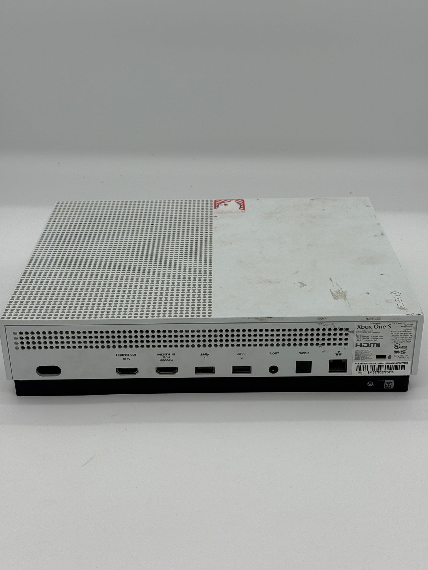 Microsoft Xbox One S 1TB Video Game System - Used - Fair Condition - White