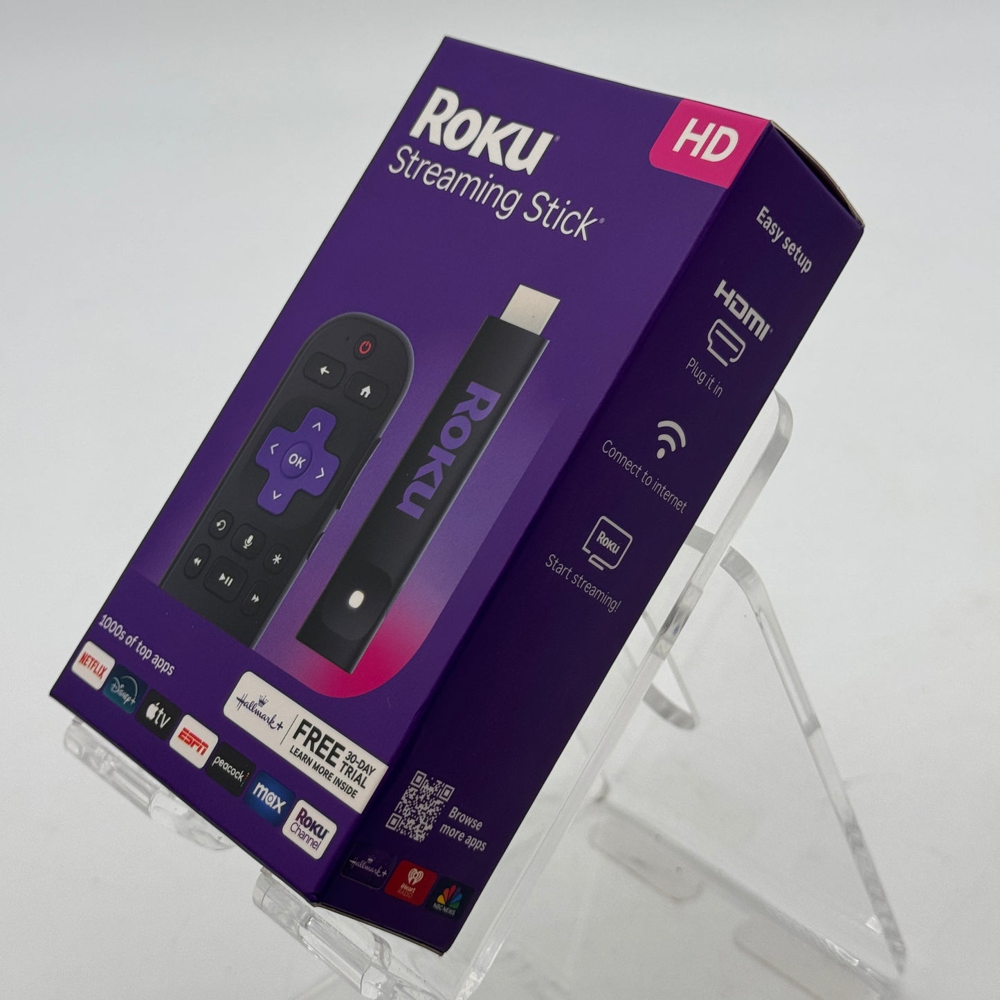 Roku Streaming Stick 2025 HD Media Streamer Black New In Box