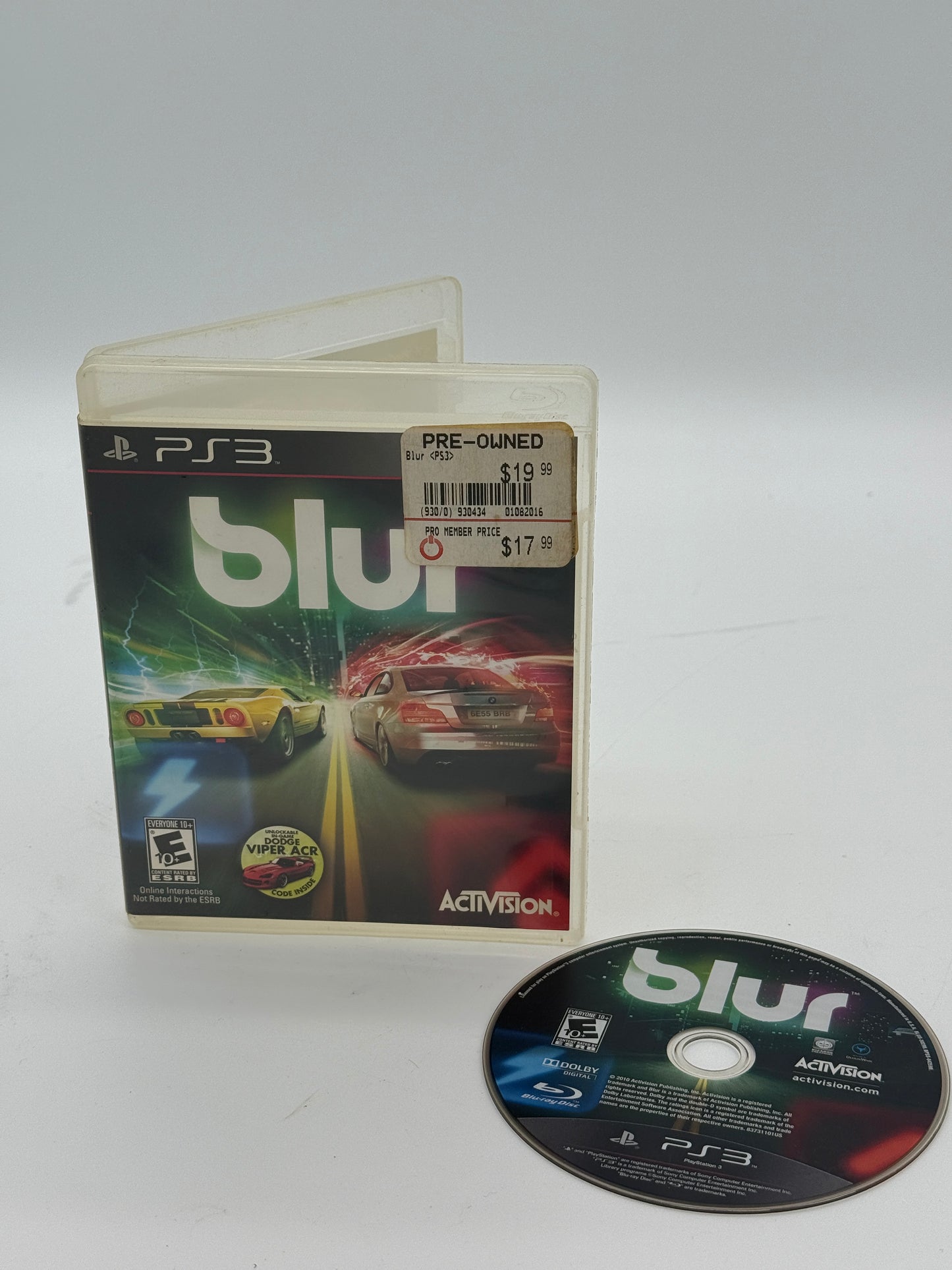 Blur Video Game - Used with Box