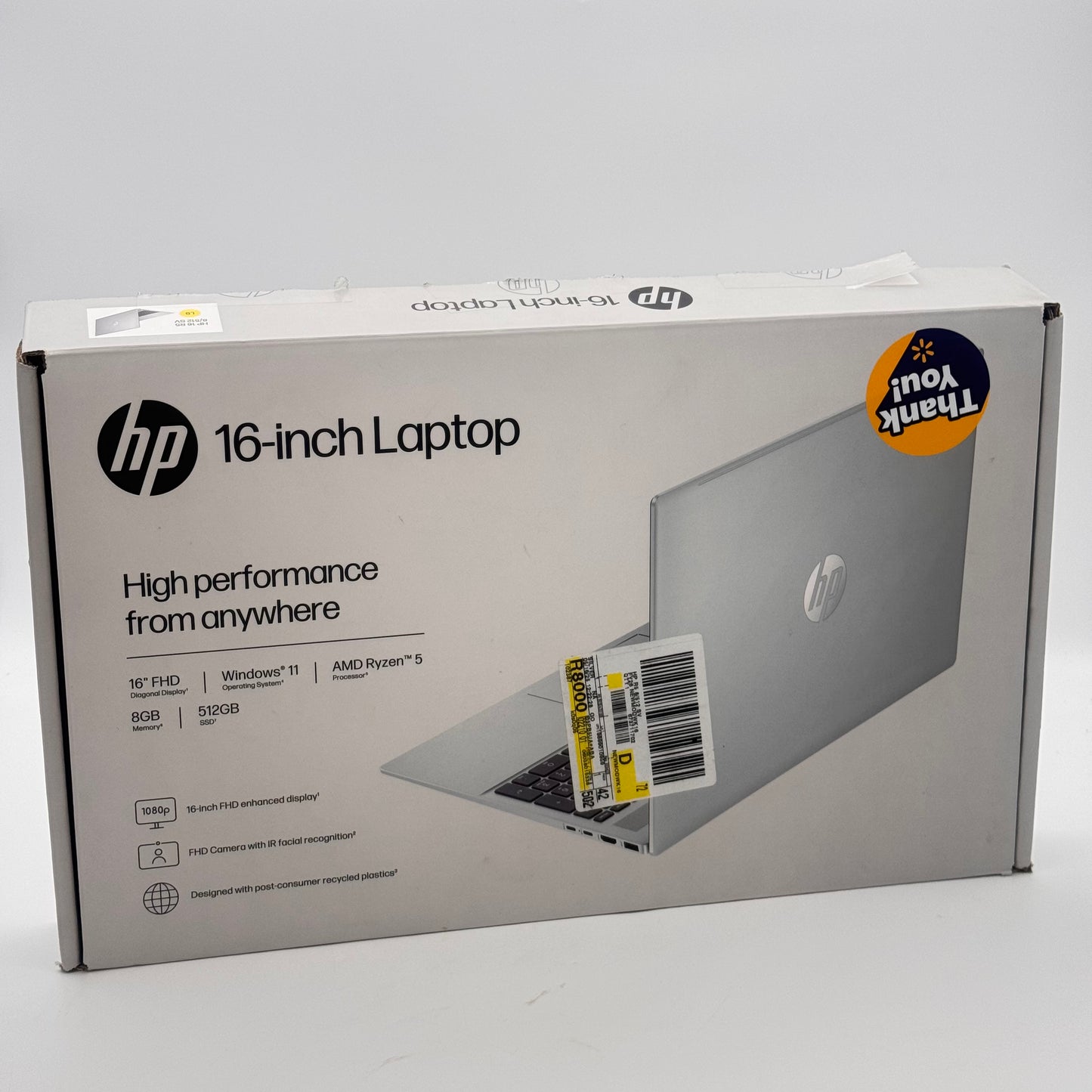 HP Omnibook 5 Laptop 16-inch AMD Ryzen 5 8GB RAM 512GB