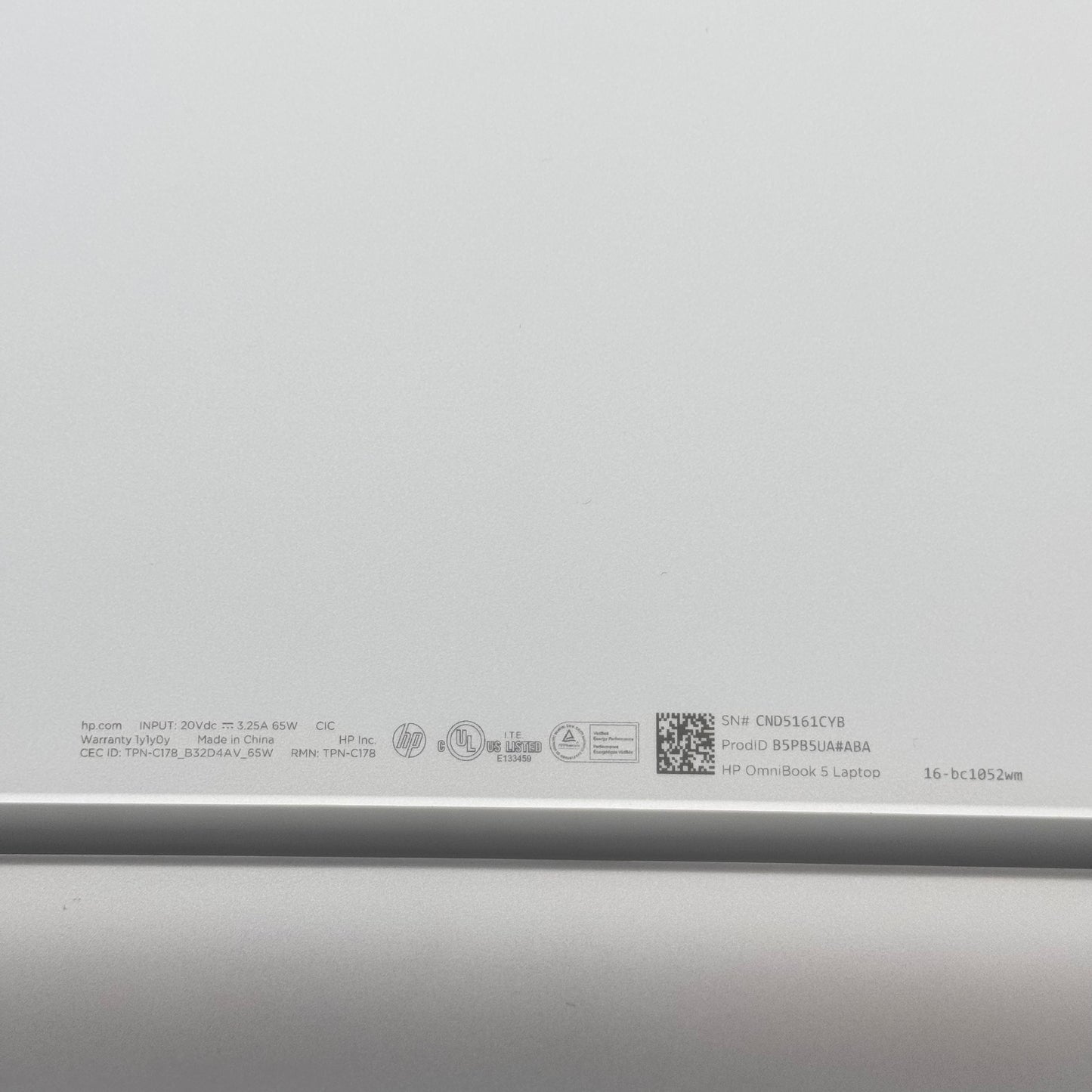 HP Omnibook 5 Laptop 16-inch AMD Ryzen 5 8GB RAM 512GB