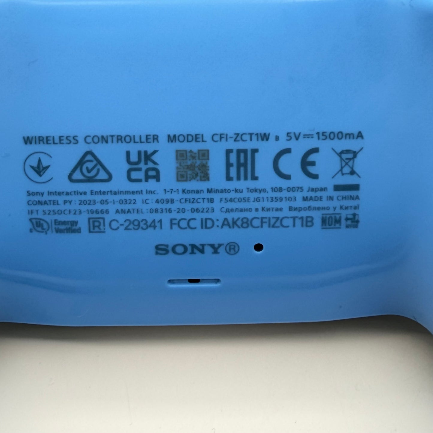 Sony PS5 CFI-ZCT1W Blue Game Controller