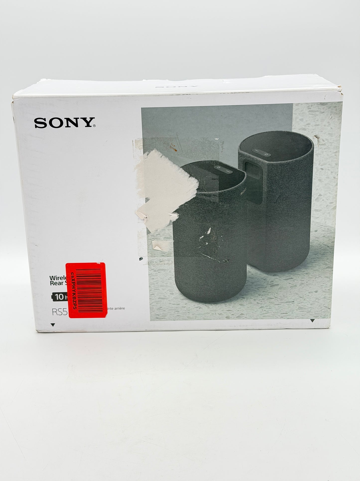 Sony SA-RS5 Wireless Rear Speakers with Built-in Battery Black New In Box