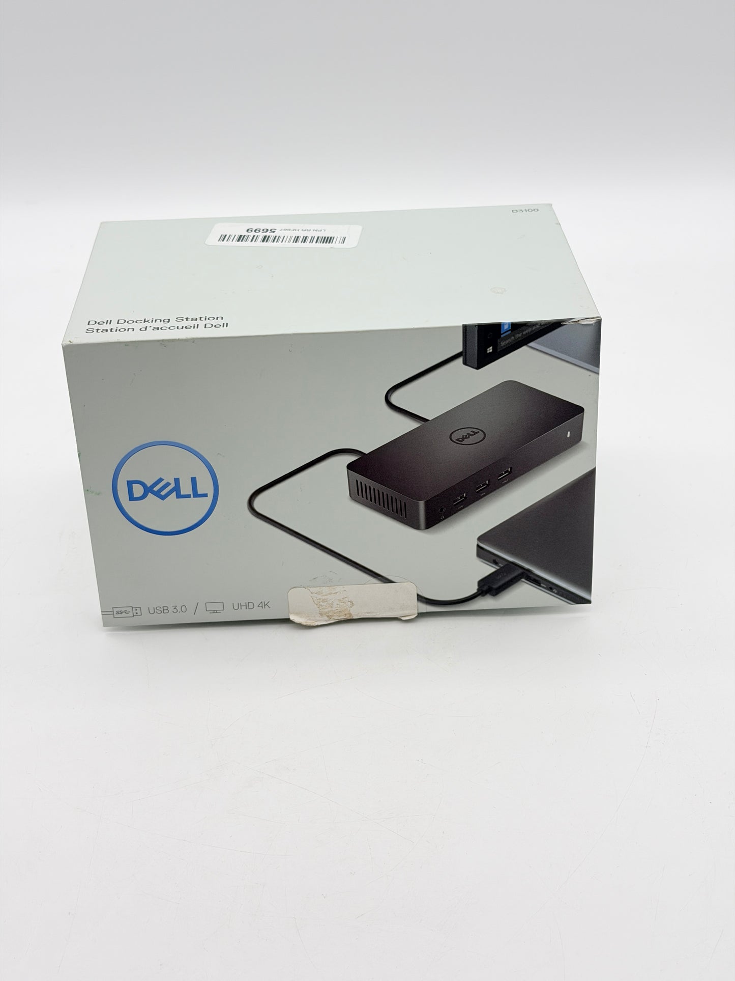 Dell Docking Station D3100 USB 3.0 Docking Station Black New Open Box
