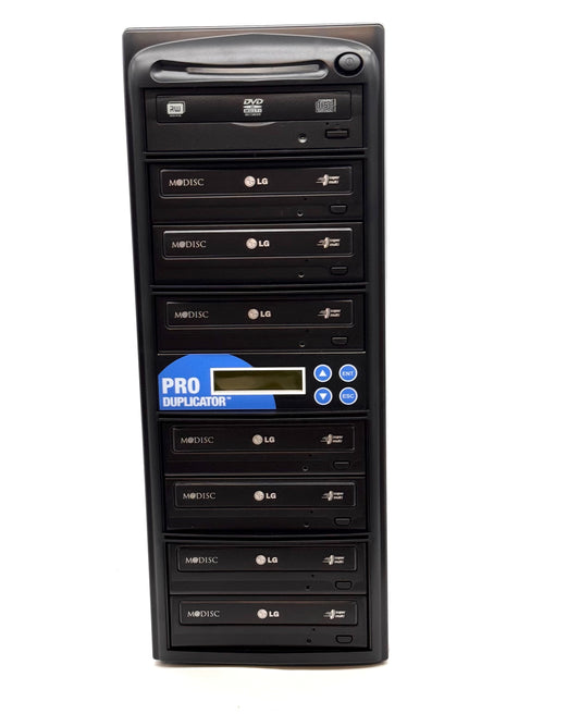 LG ProDuplicator 1-to-7 CD DVD R/RW Standalone Duplicator Tower Burner Copier (Tested Working)
