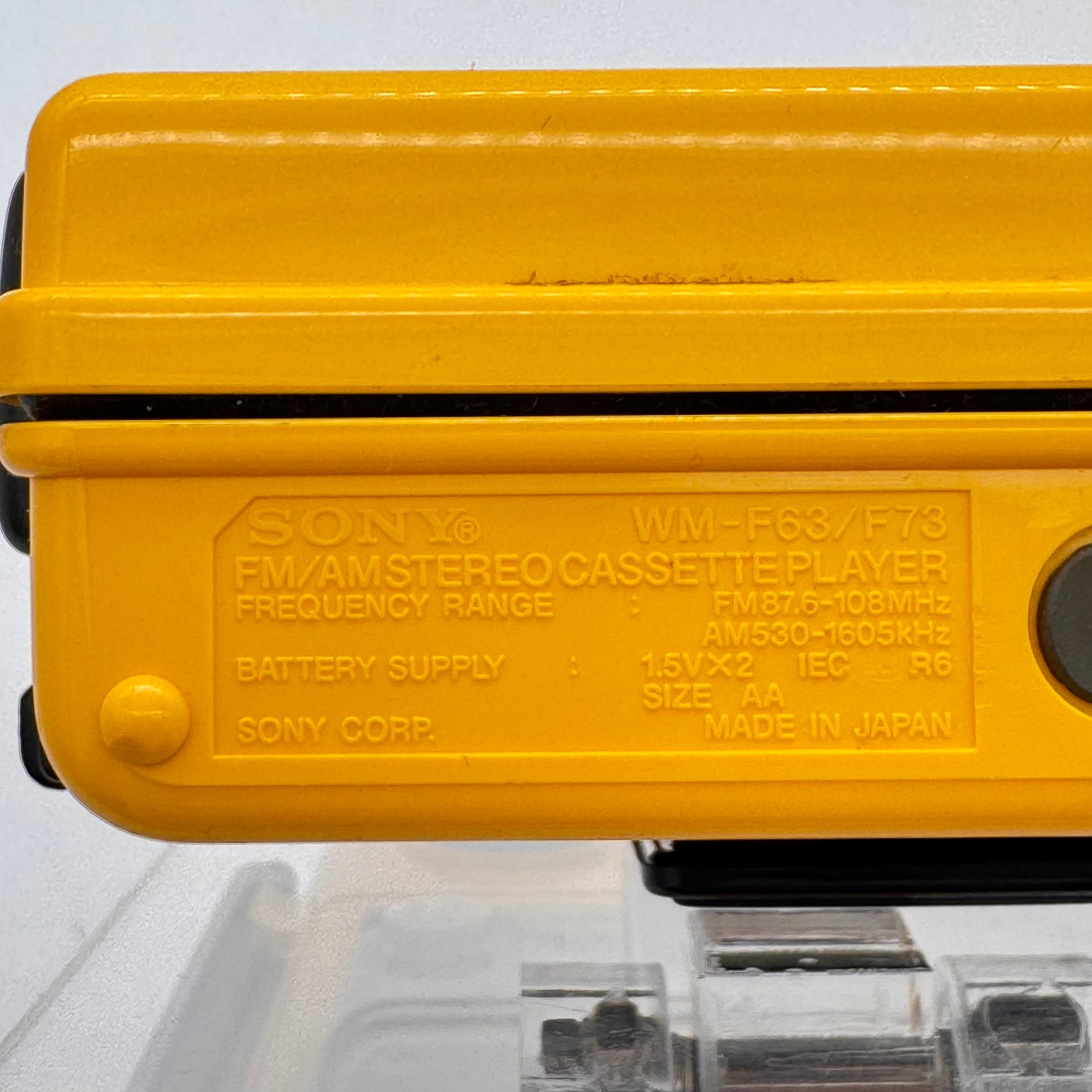 Sony FM/AM Stereo Cassette Player (WM-F68/F73)