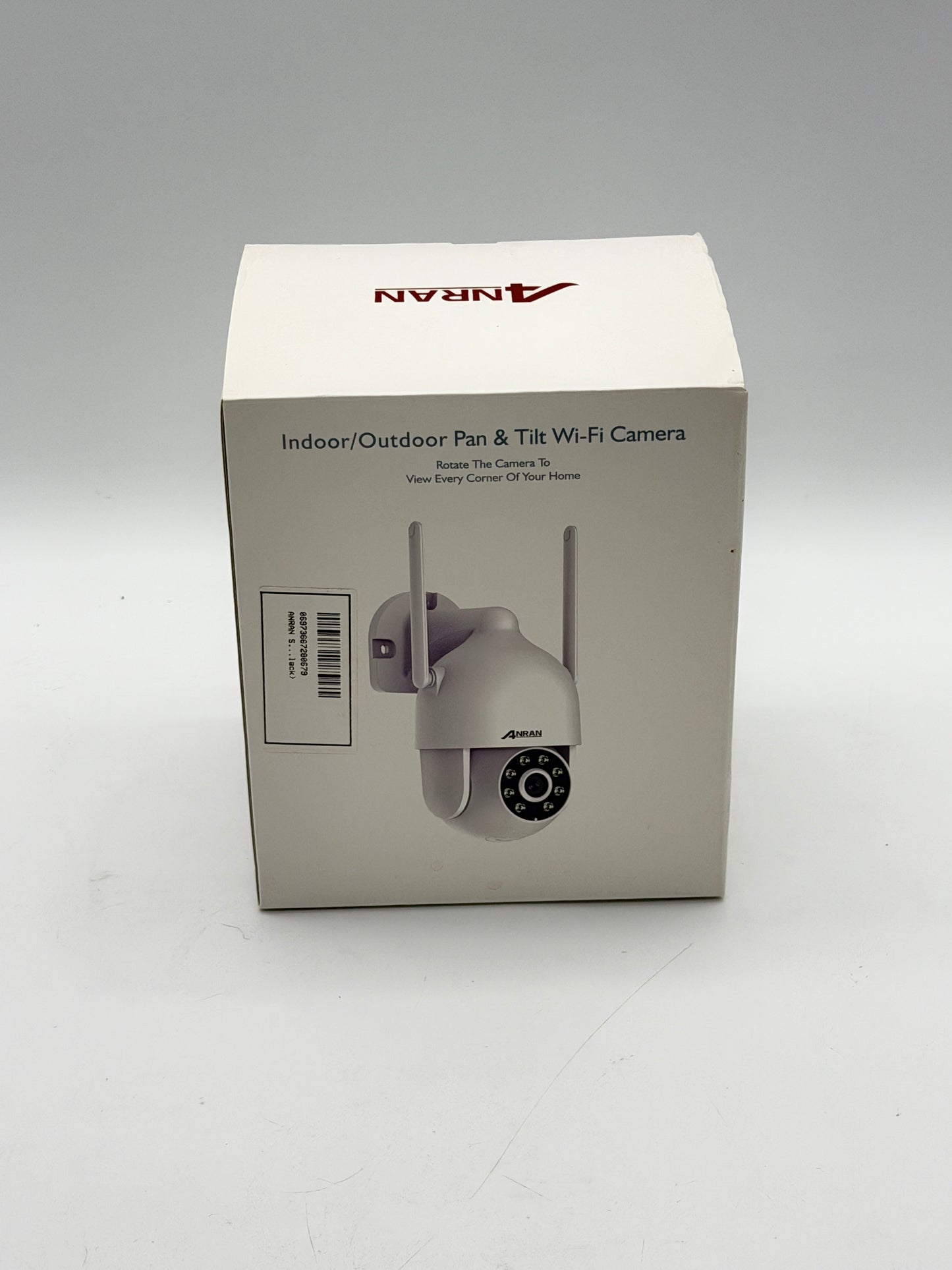 Anran Indoor/Outdoor Pan & Tilt Wi-Fi Security Camera White New Open Box