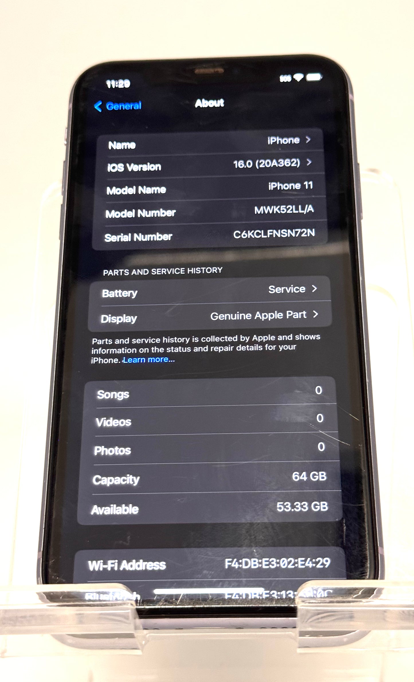 Apple iPhone 11 6.1 inch 64GB Purple LOCKED TO T-Mobile