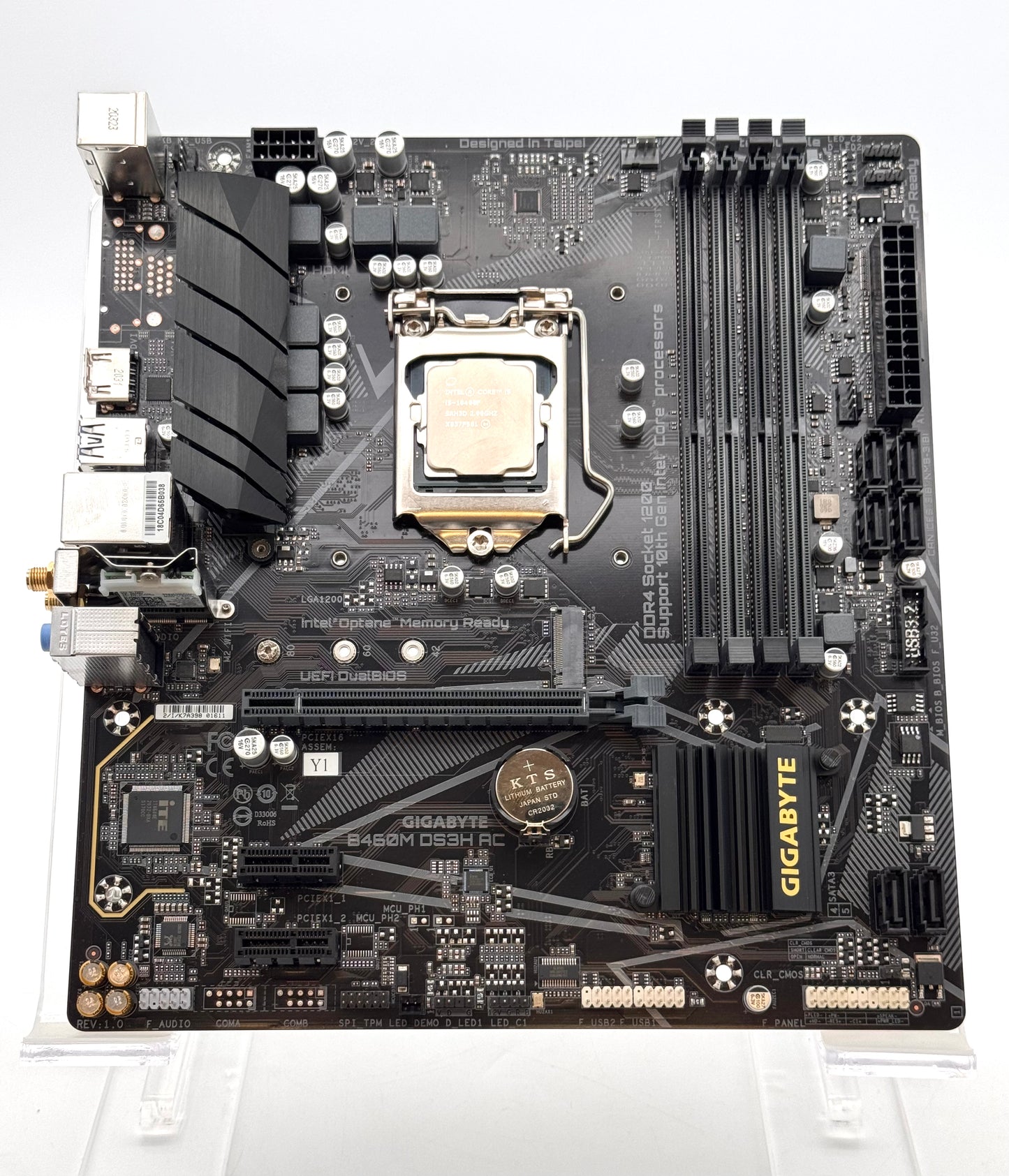 Gigabyte B460M DS3H AC Motherboard w/ Intel Core i5-10400F CPU Combo LGA1200 DDR4 (Tested)