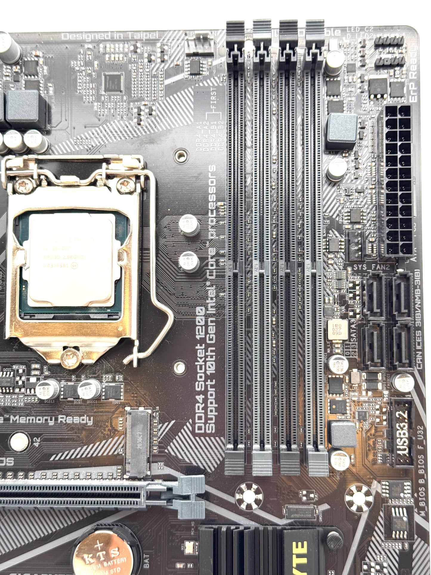 Gigabyte B460M DS3H AC Motherboard w/ Intel Core i5-10400F CPU Combo LGA1200 DDR4 (Tested)