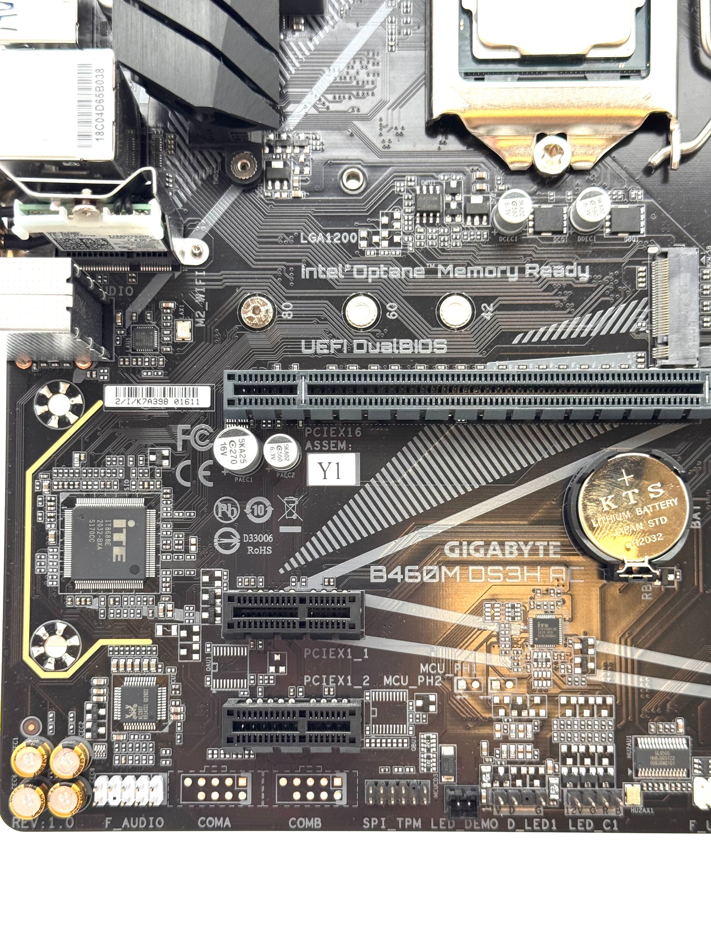 Gigabyte B460M DS3H AC Motherboard w/ Intel Core i5-10400F CPU Combo LGA1200 DDR4 (Tested)