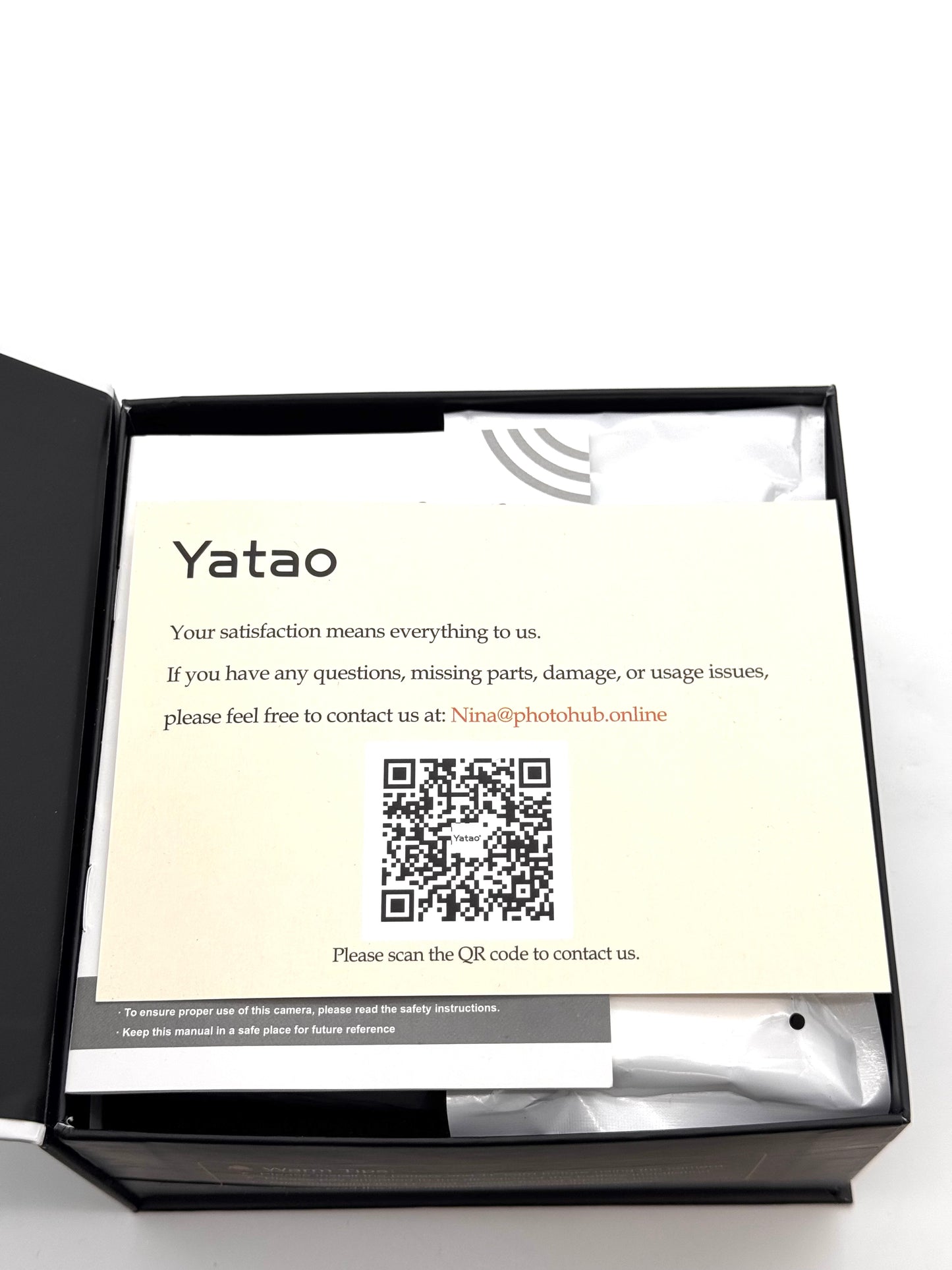 Yatao 5K Ultra HD Digital Camera 64MP Vlogging WiFi Dual Lens Black - OPEN BOX