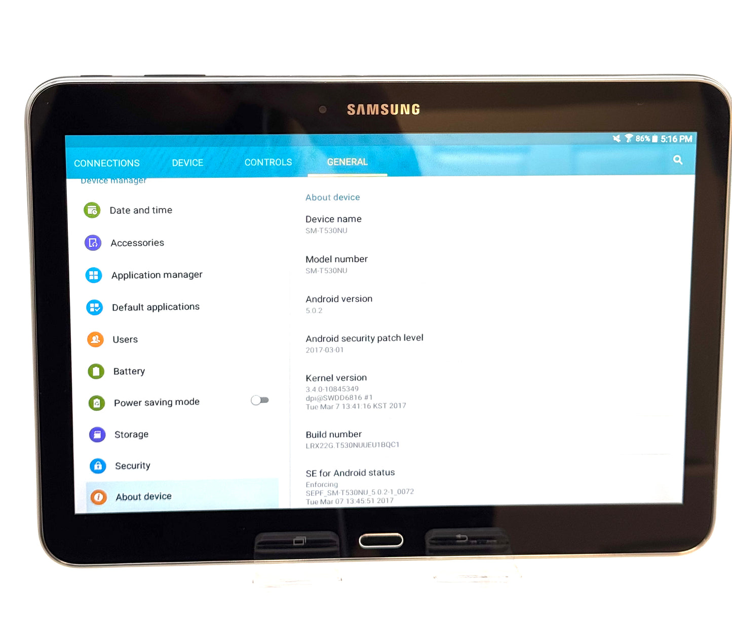 Samsung Galaxy Tab 4 10.1 SM-T530