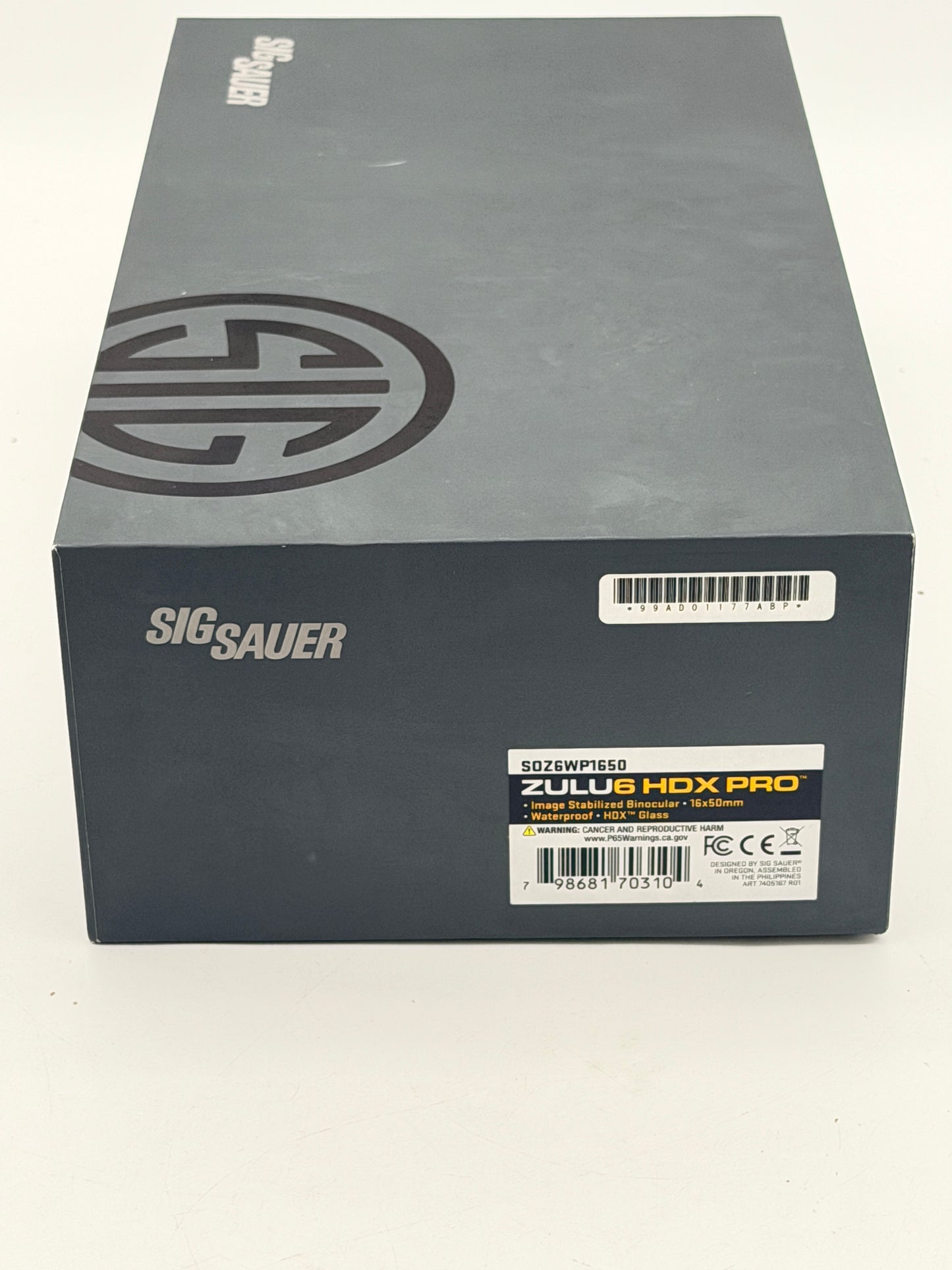 Sig Sauer ZULU6 HDX PRO 16x50mm Binoculars Image Stabilized Hunting Optics
