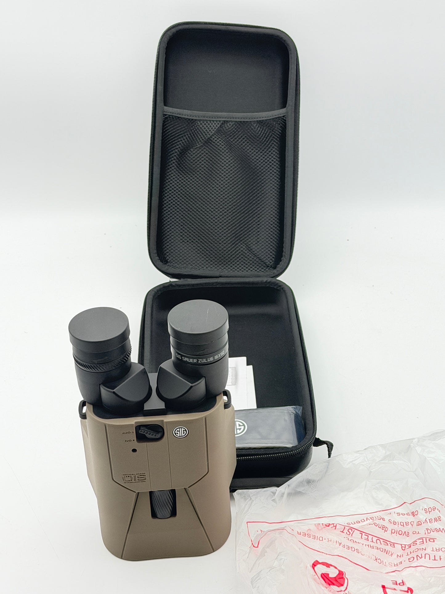 Sig Sauer ZULU6 HDX PRO 16x50mm Binoculars Image Stabilized Hunting Optics