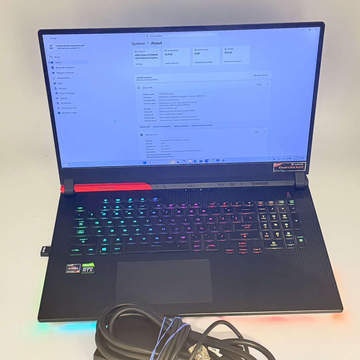 Asus ROG Strix G17 2023 17.3-inch AMD Ryzen 9 16GB 1TB RTX 3060 Black