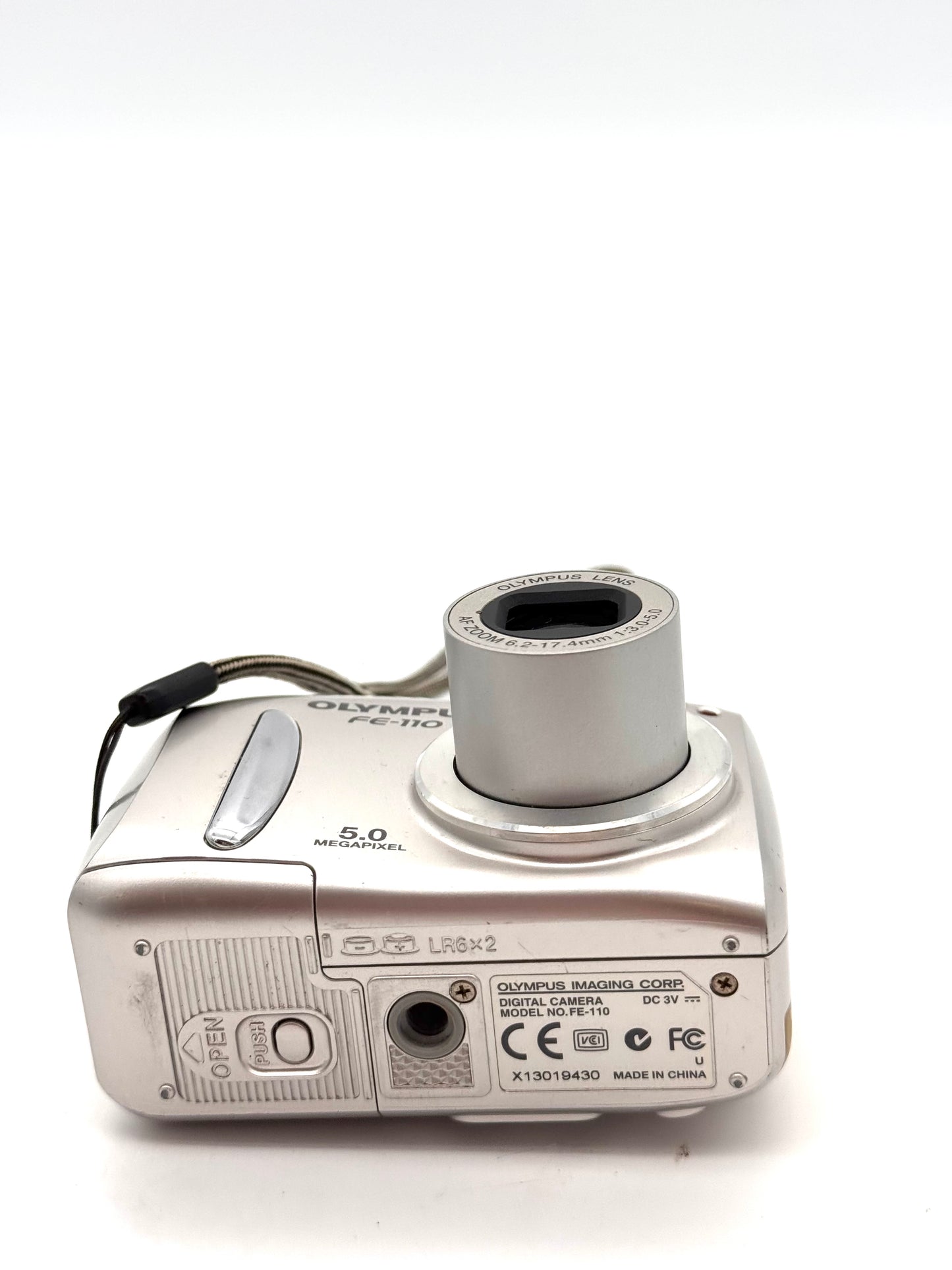 Olympus FE-110 5.0MP Digital Camera Silver Y2K Retro Digicam Tested Works