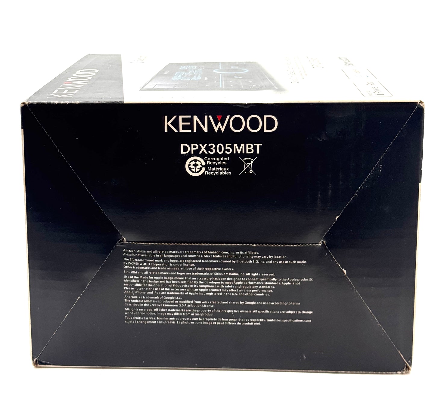 Kenwood DPX305MBT Car Audio Equipment - New In Box - Black