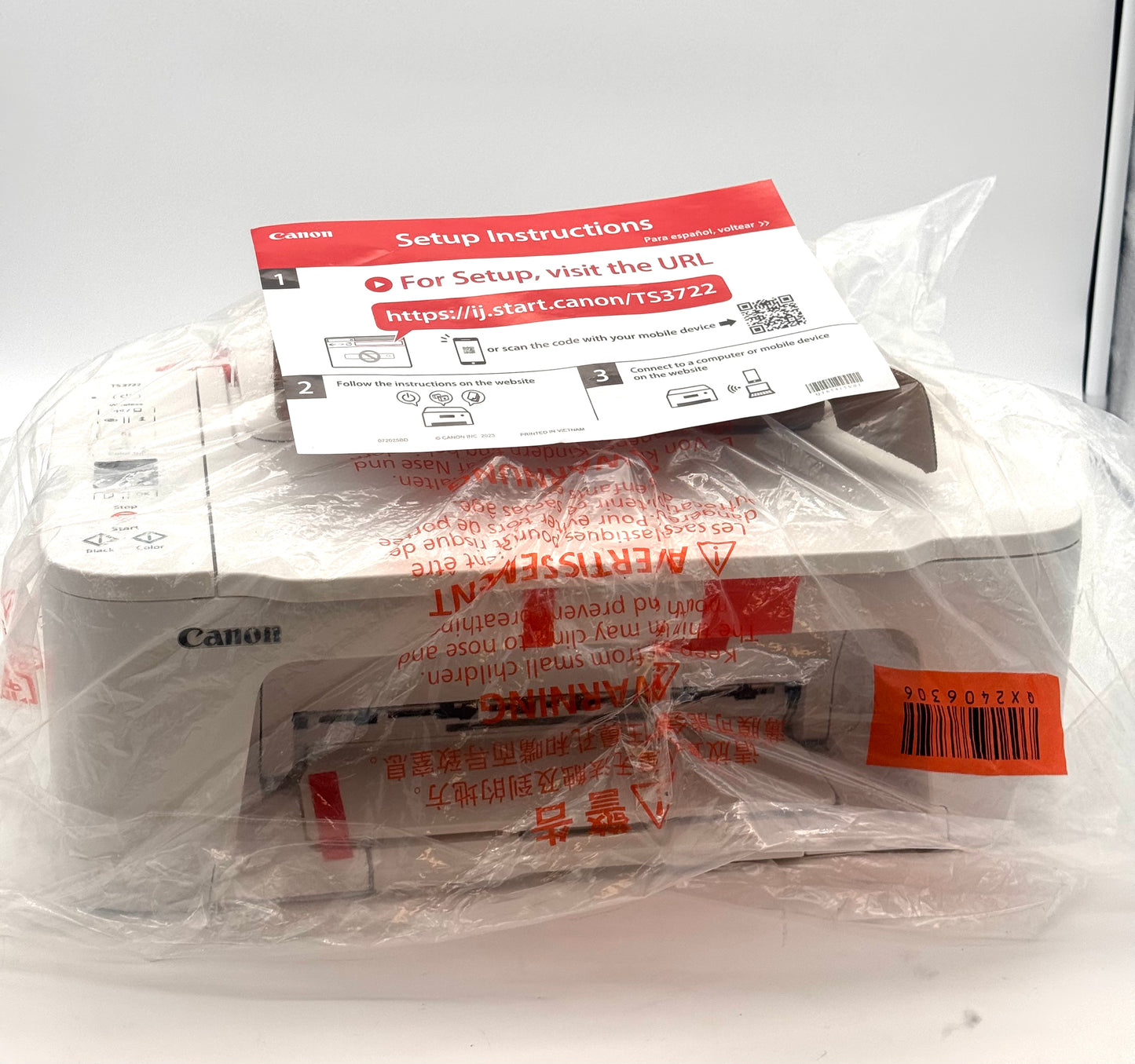 Canon TS3722 Printer - New No Box