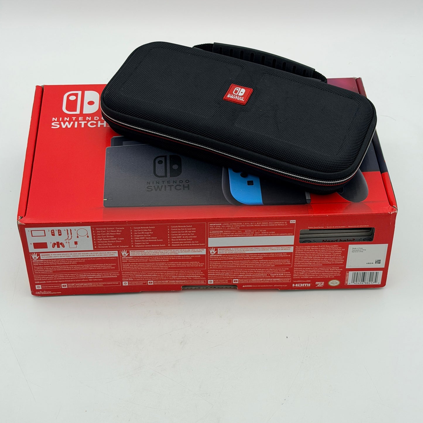 Nintendo Switch HAC-001-01 2019 Console Used With Box