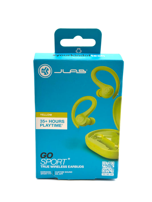 JLab GoSport+ Headphones - New In Box - Yellow