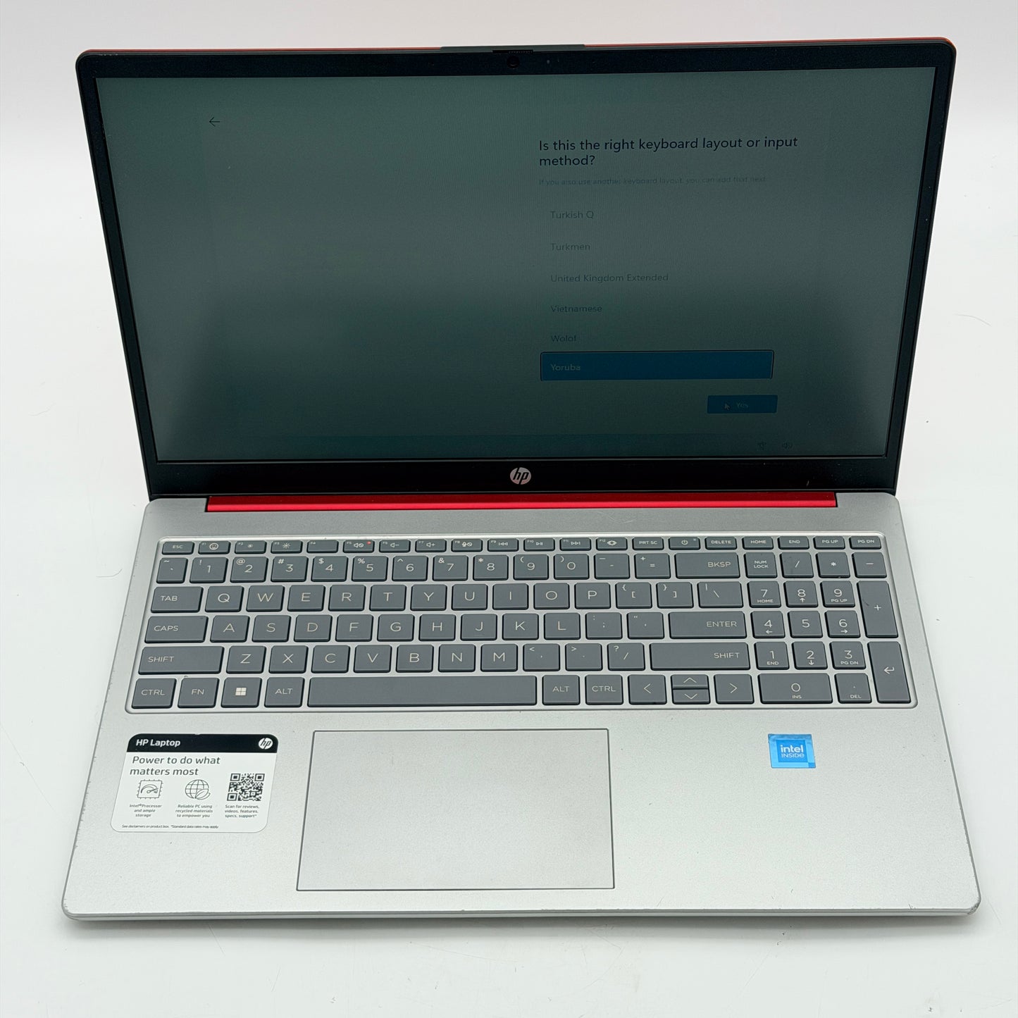 HP 15-FD0083WM 15-inch Laptop Core i3 16GB RAM 128GB Red
