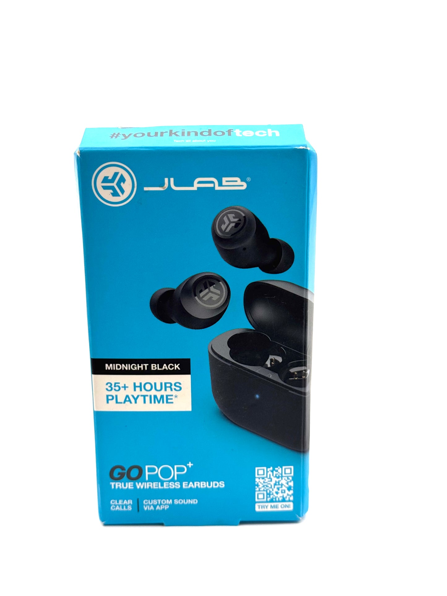 JLab GoPop+ Headphones - Black - New In Box