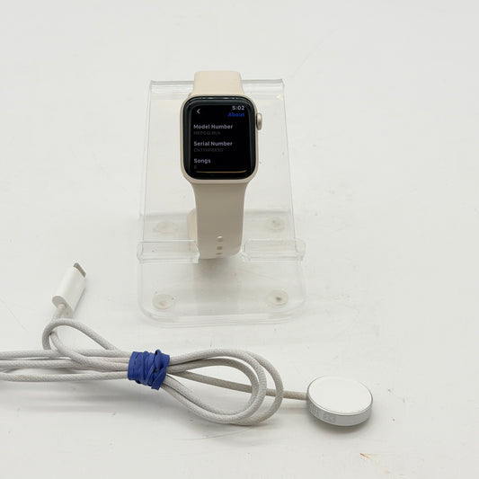 Apple Watch SE 3 GPS Only A3325 2025 40mm Starlight Aluminum GPS + Cellular