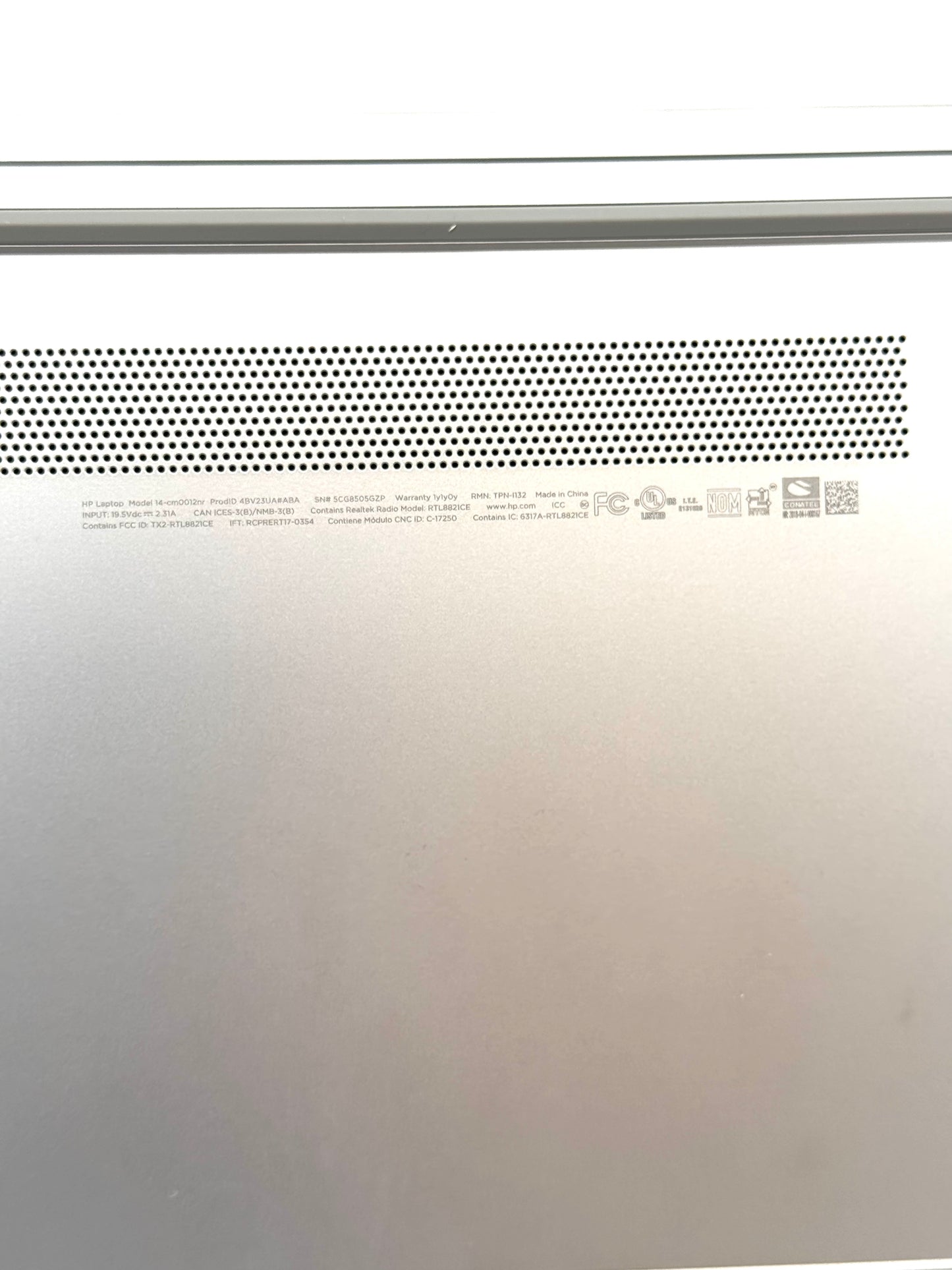 HP Notebook - 14-cm0012nr - 4GB RAM, 32GB Hard Drive