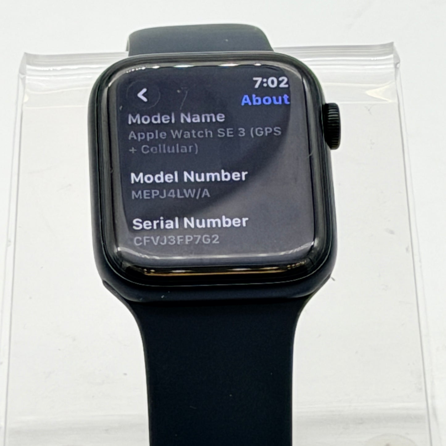 Apple Watch SE 3 Cellular A3328 2025 44mm Midnight GPS + Cellular Used - A