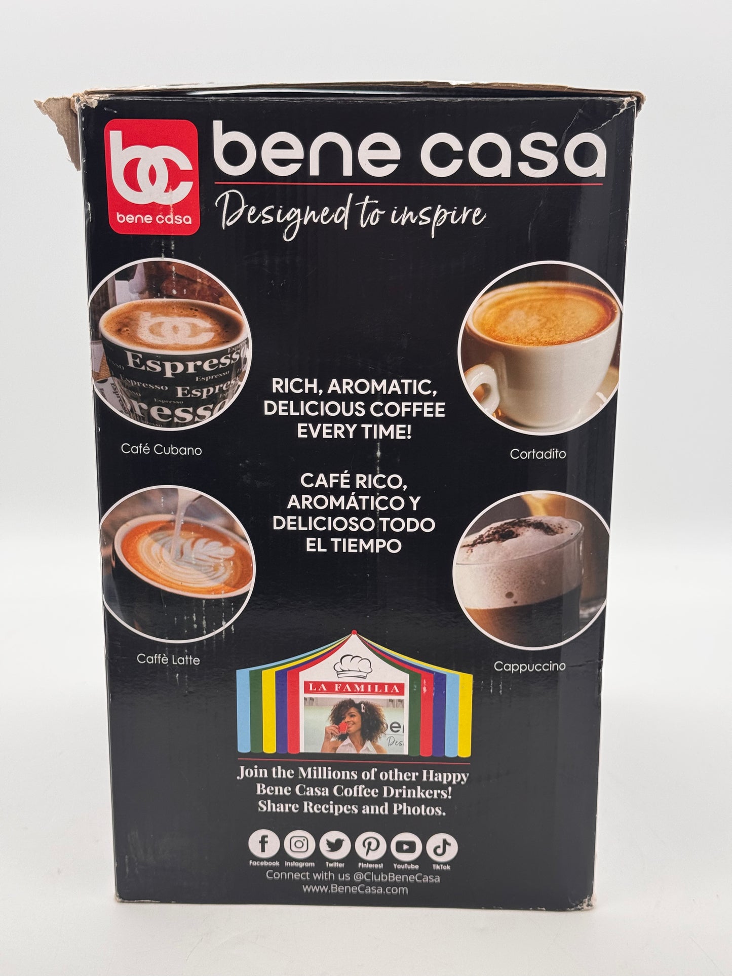 Bene Casa Espresso Maker (4 Cups) - New In Box -