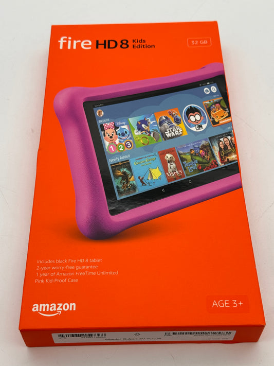 Amazon Fire Kids 8 Tablet - Pink, 32GB - New In Box