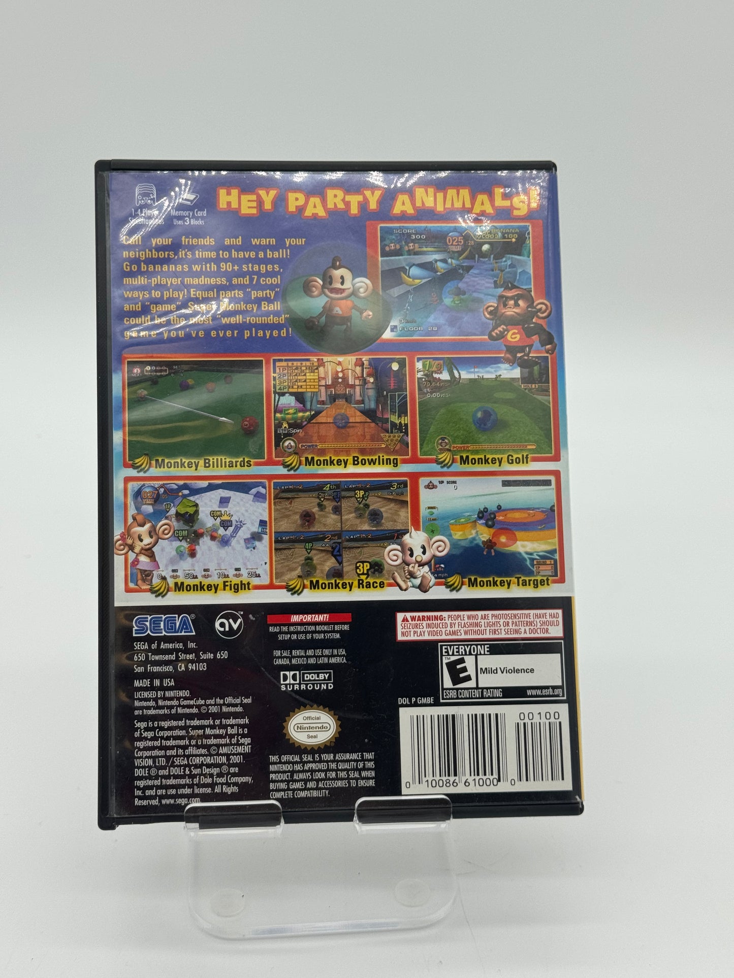 Super Monkey Ball - GameCube - Used with Box - Free Shipping & Returns