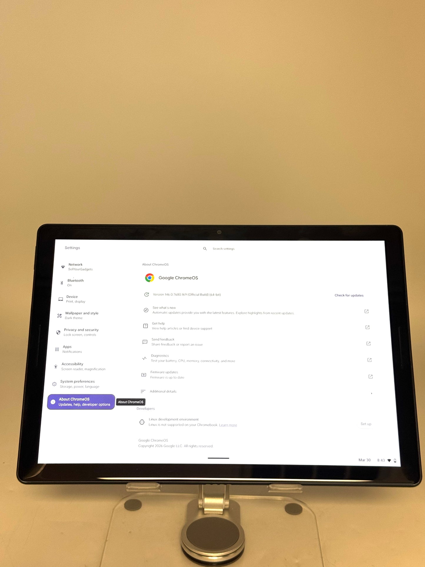 Google Pixel Slate Tablet 8GB 16GB Wi-Fi