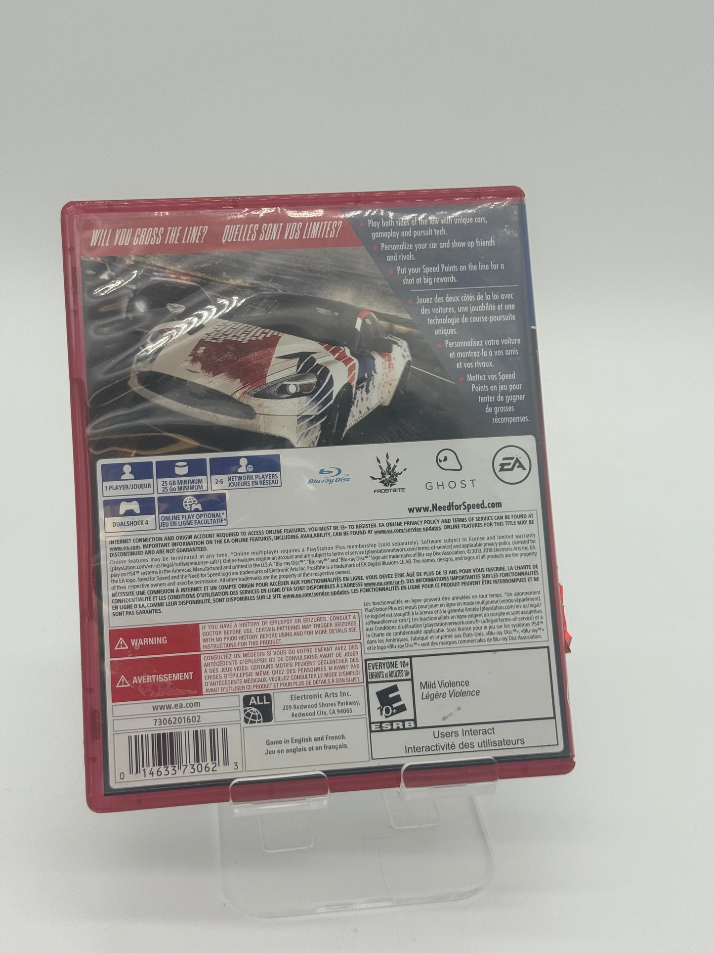 Used PlayStation 4 Need for Speed Rivals - Tested & Functional