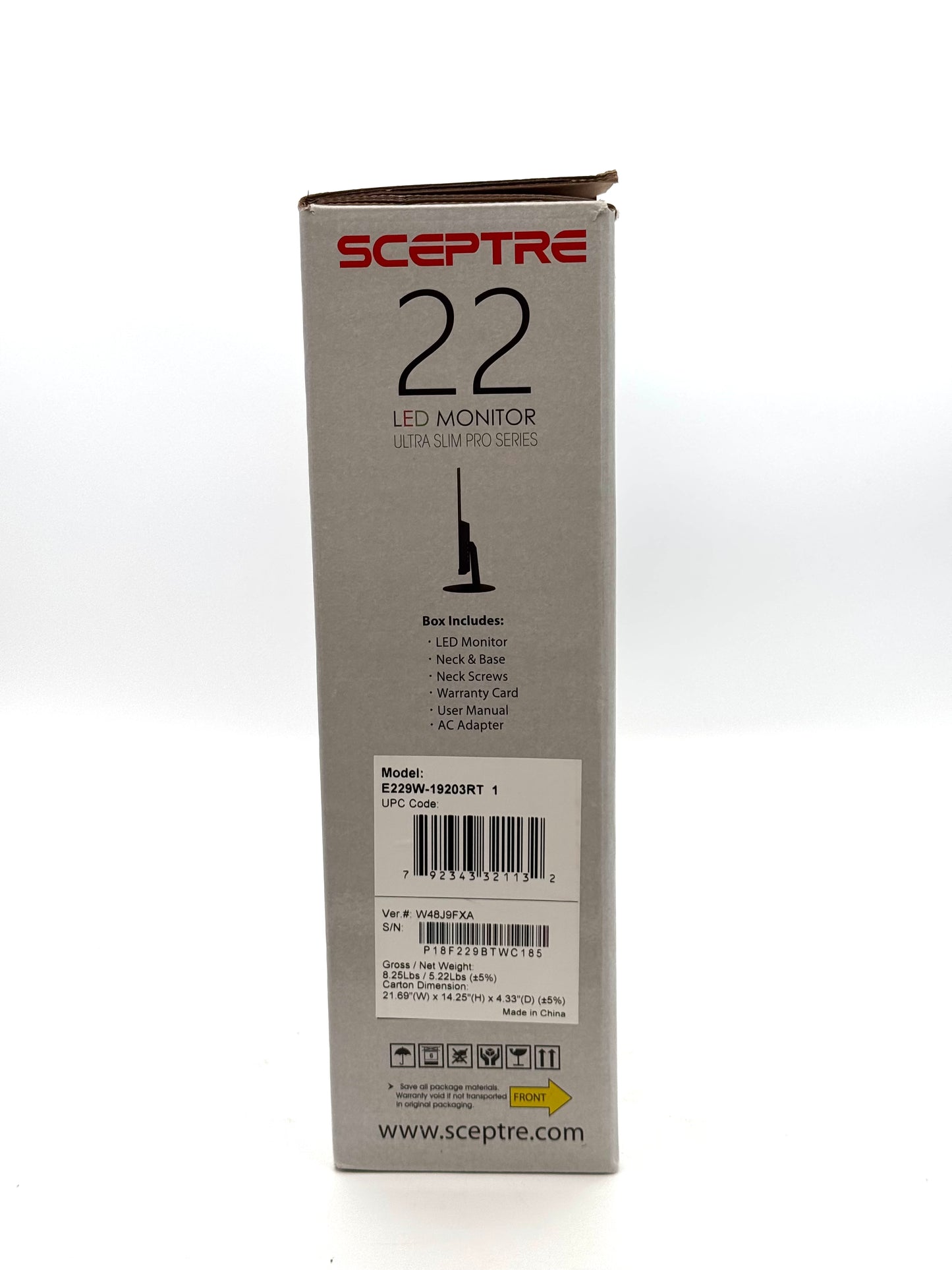 Sceptre Ultra Slim Pro Series Monitor  - New Open Box -