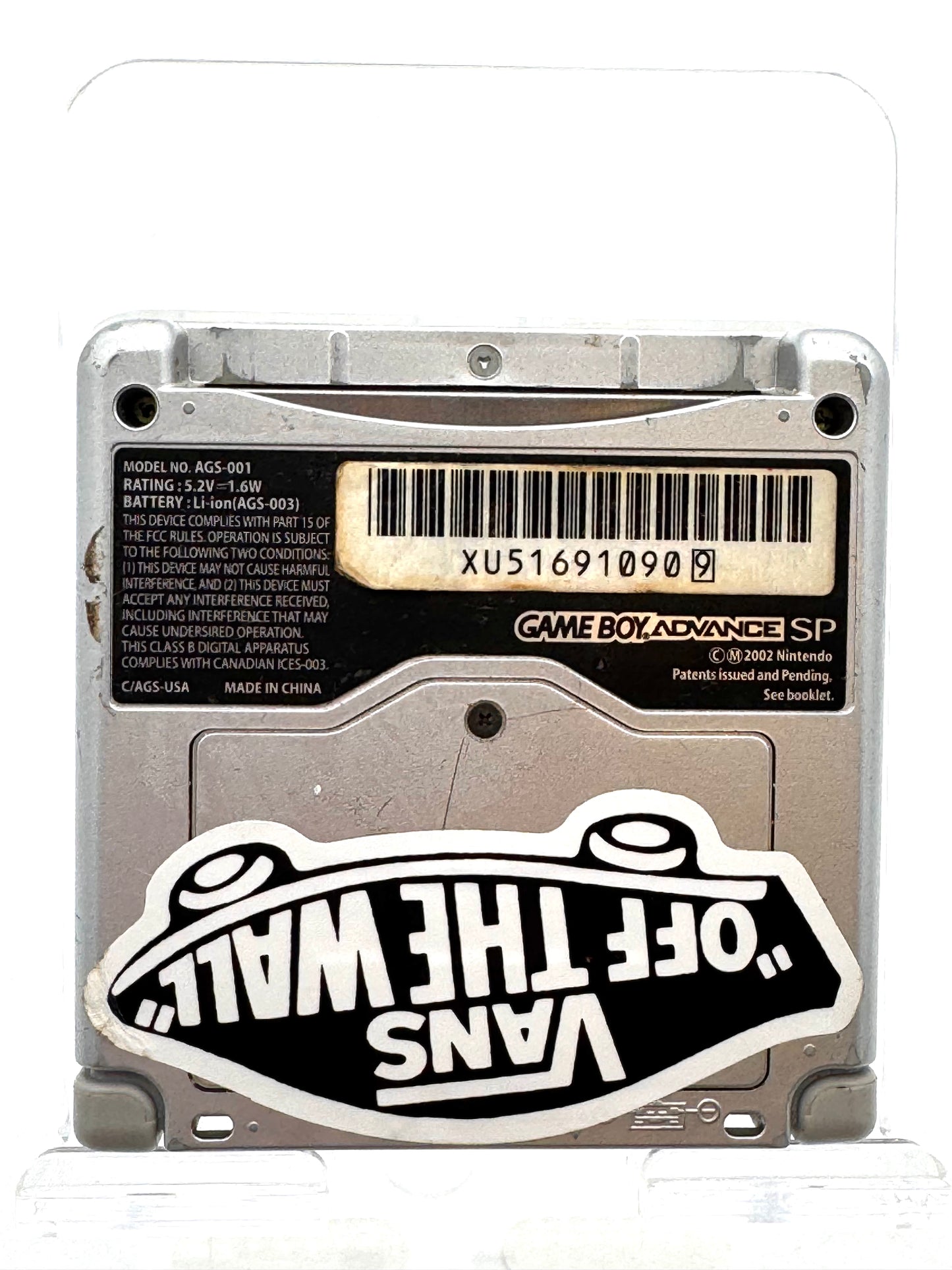 Nintendo GameBoy Advance SP (AGS-001) 2005 Silver