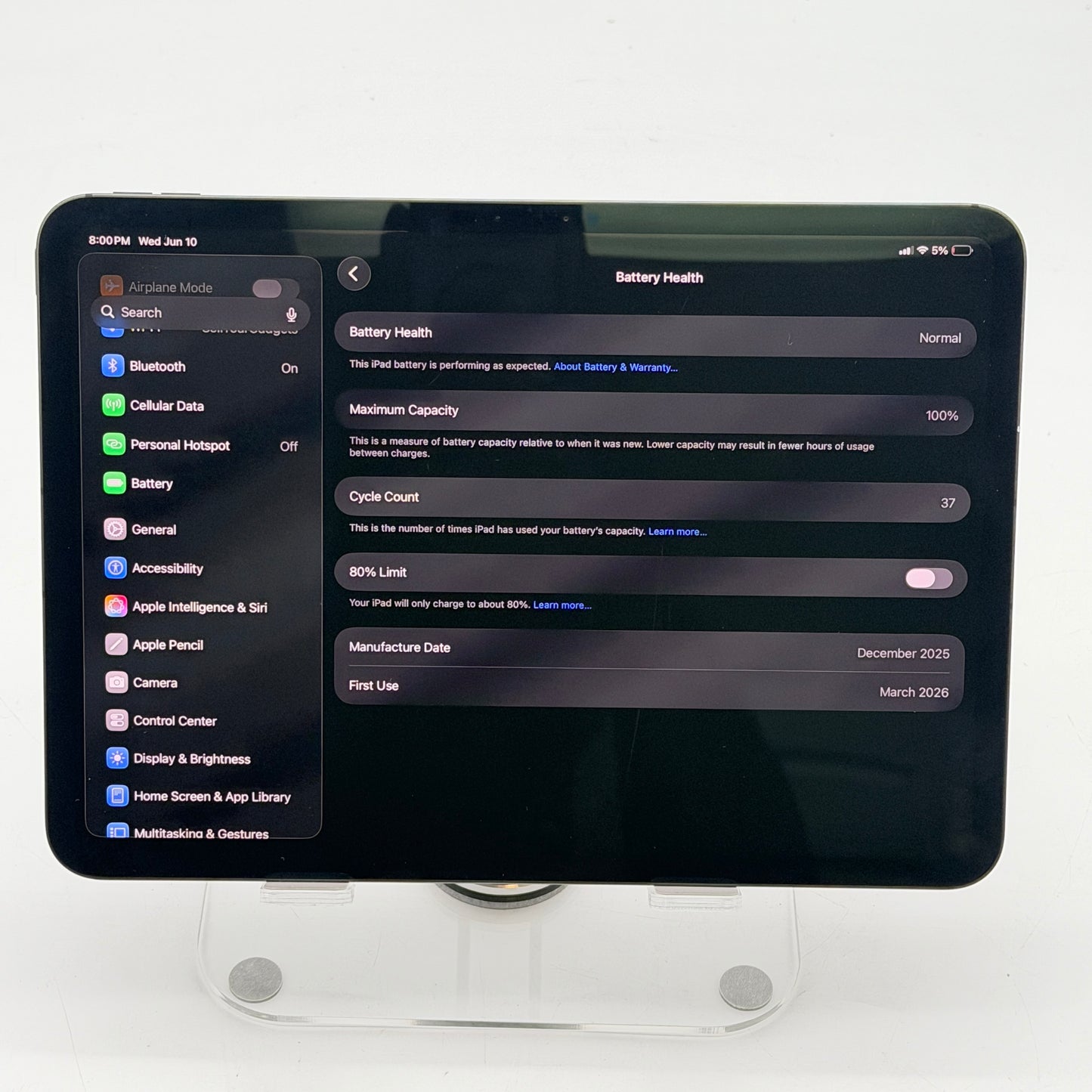 Apple iPad Pro 11" (M5) (2025) 256GB Space Gray WiFi + Cellular Unlocked - Used With Box
