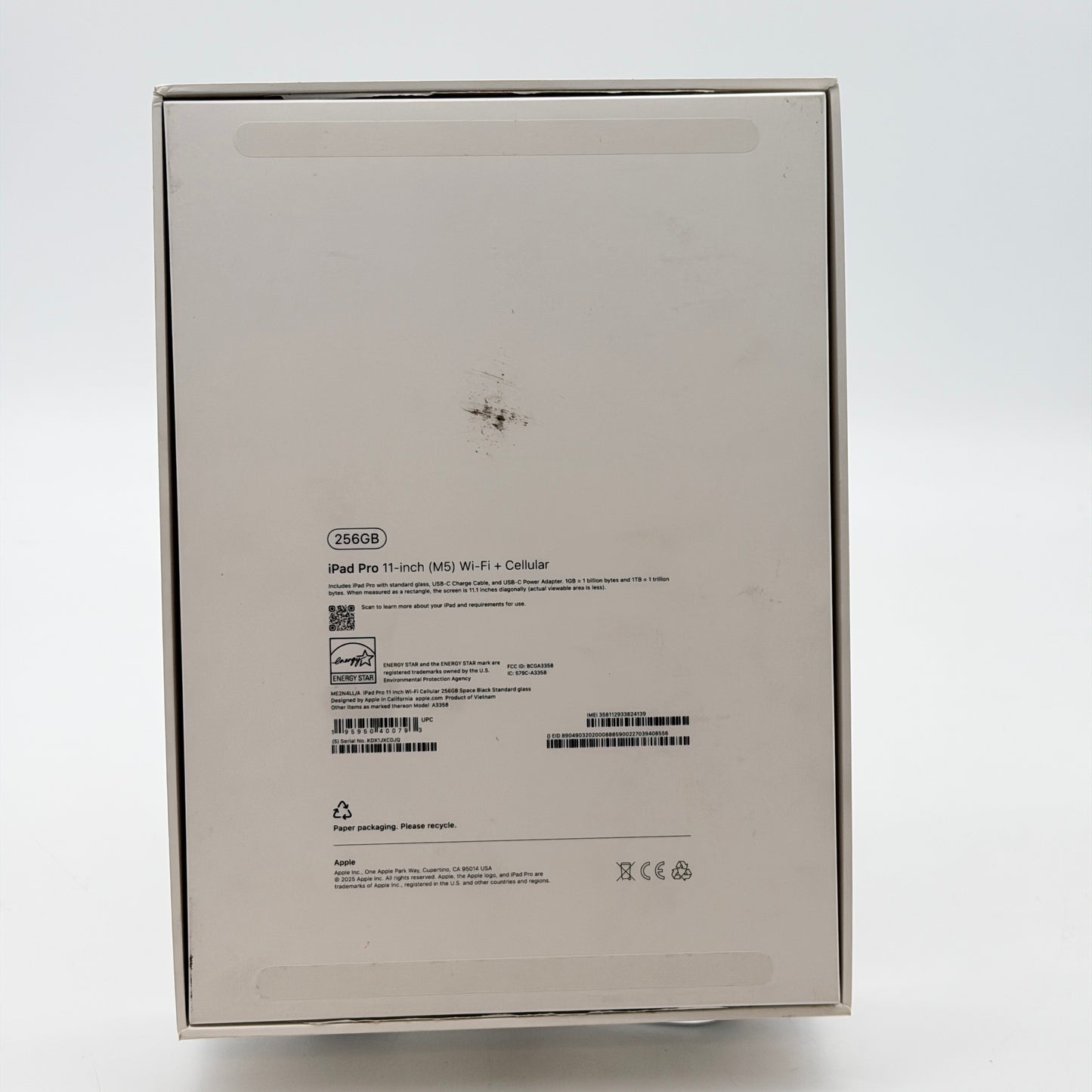 Apple iPad Pro 11" (M5) (2025) 256GB Space Gray WiFi + Cellular Unlocked - Used With Box