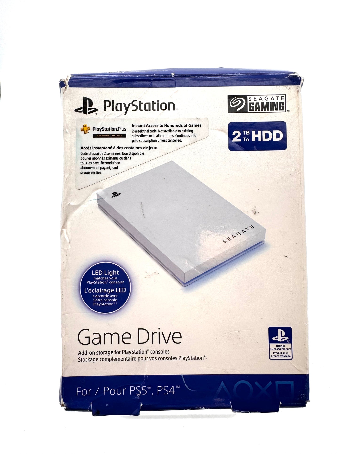 Playstation Game Drive 2TB Desktop External HDD White