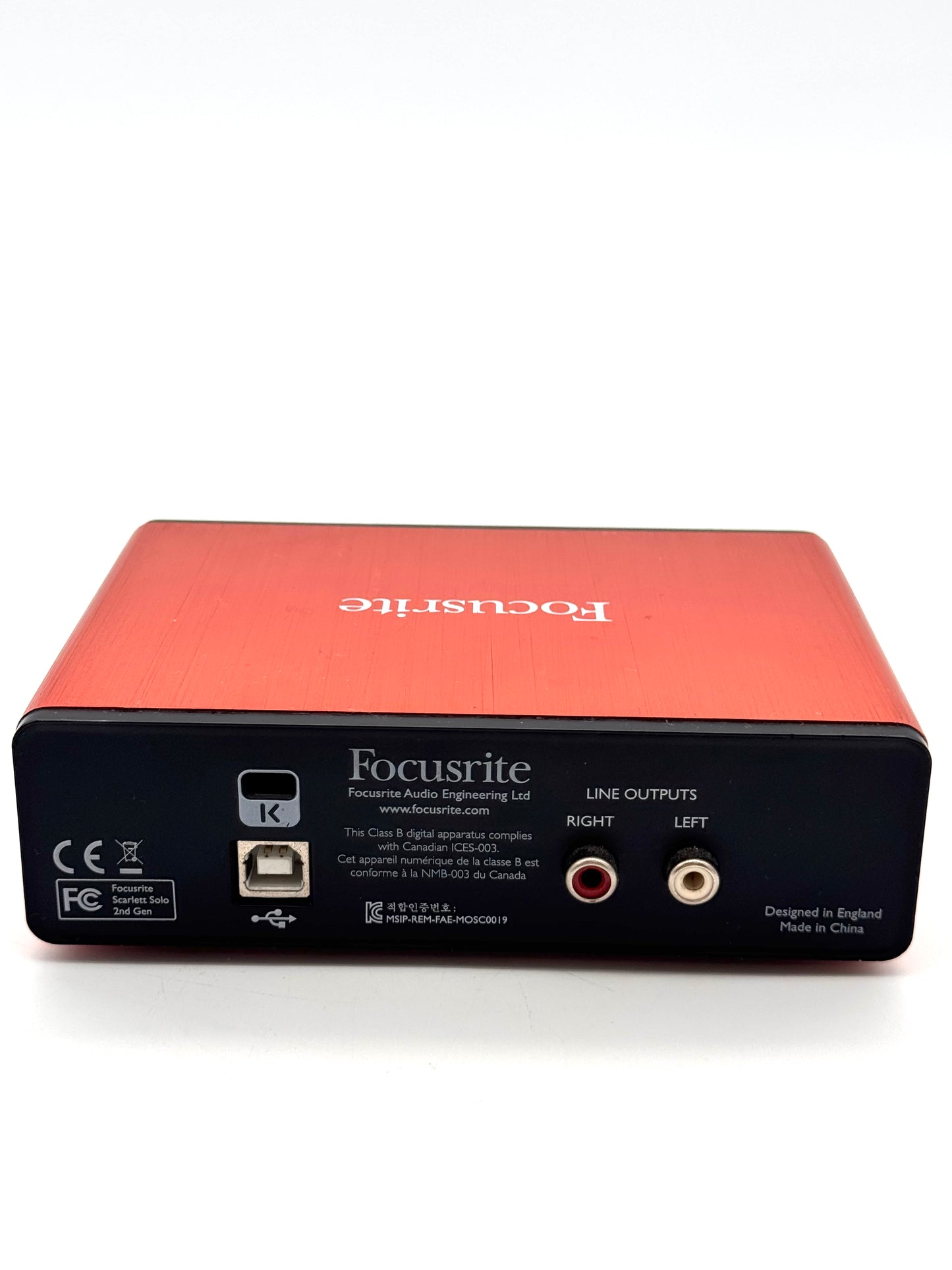 Focusrite Scarlett Solo 2nd Audio Interface