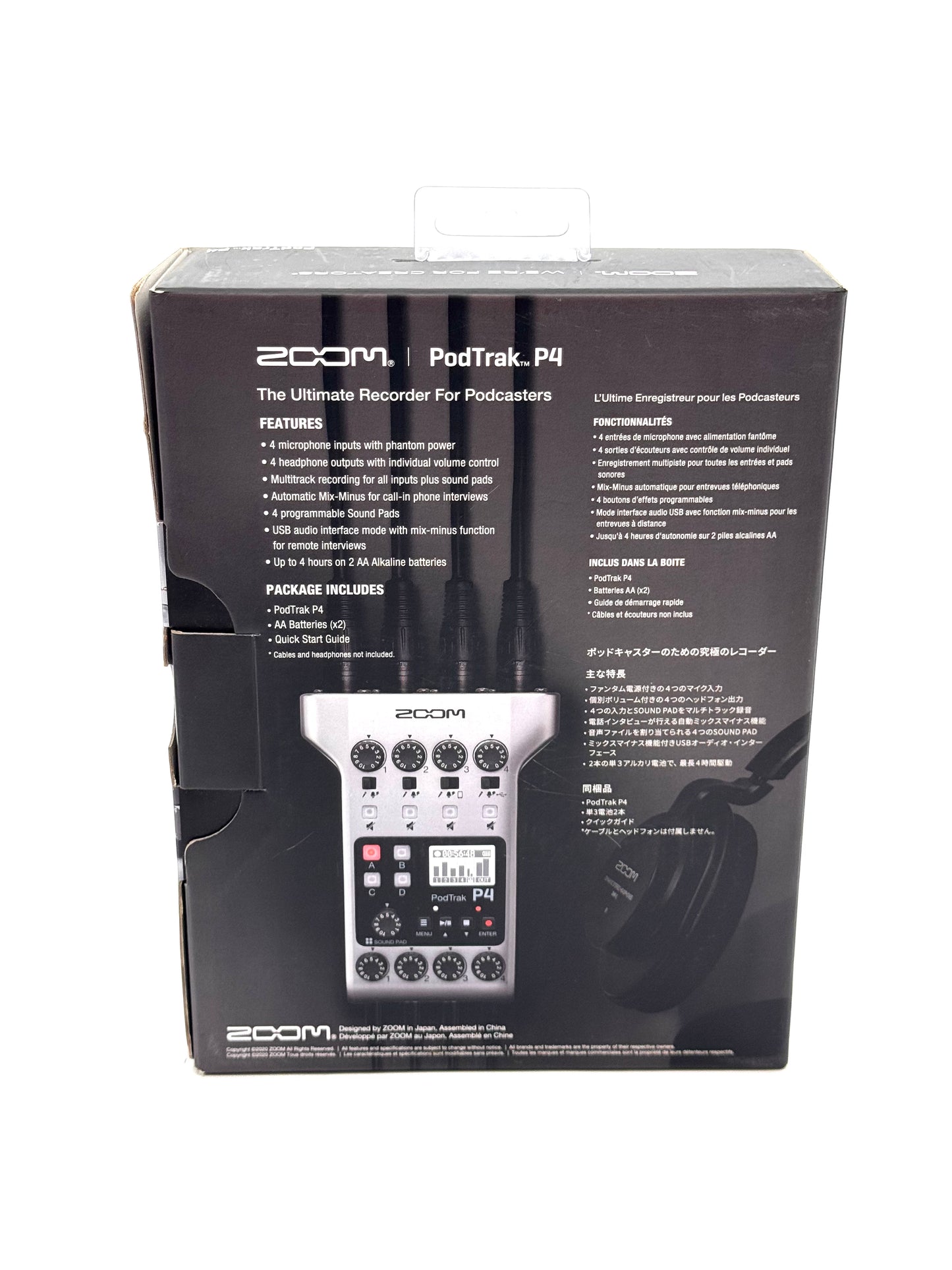 Zoom PodTrak P4 Pro Audio Equipment Gray  - New In Box -